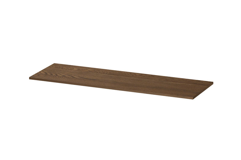 INK Massief eiken Afdekplaat tbv onderkast 1243062 massief eiken chocolate H450xB1400xD16