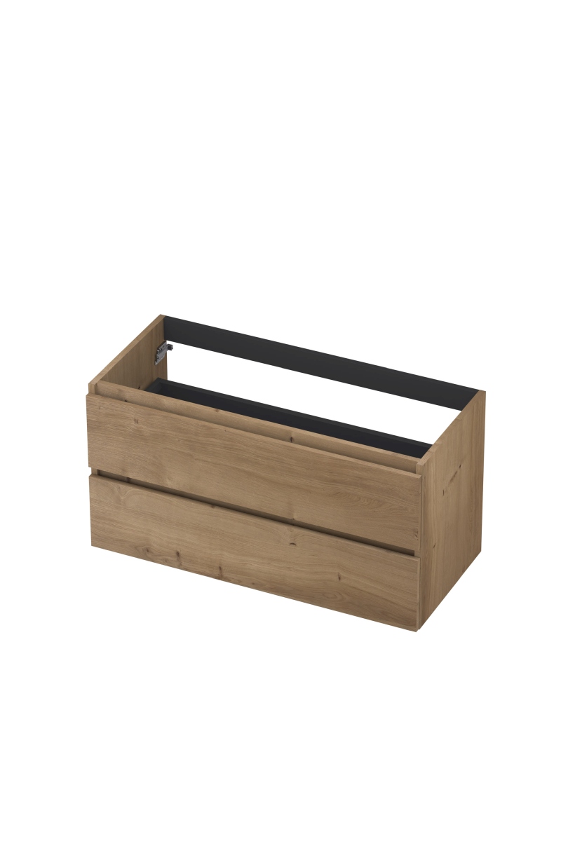 INK Fineer onderkast 2L gr.loos houten keerlijst fineer 1221442 Ash grey H520xB1000xD450