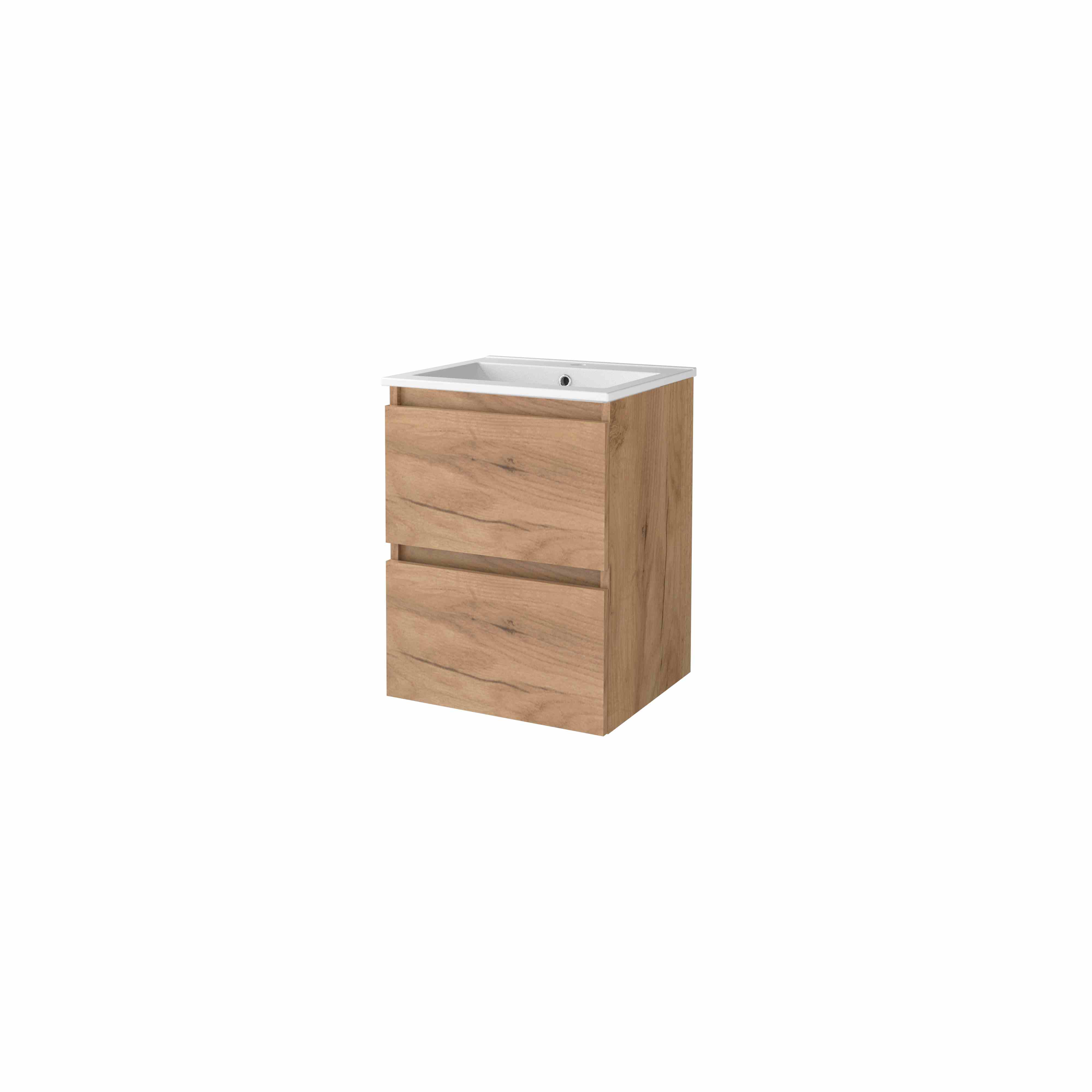 Basic Start 46 set 50x46cm greepl. 2 la keram. wast. 1 krgt. S46GL50PWO Whisky Oak