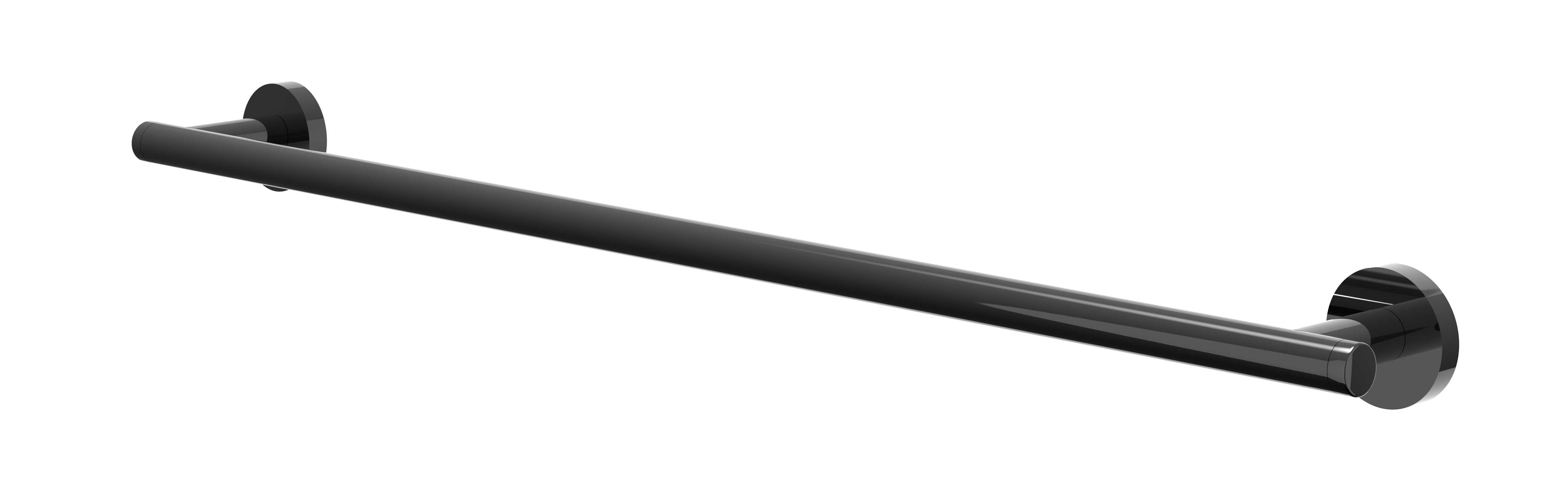 IVY Wandhanddoekrek 60cm enkel 6500057 Zwart chroom PVD