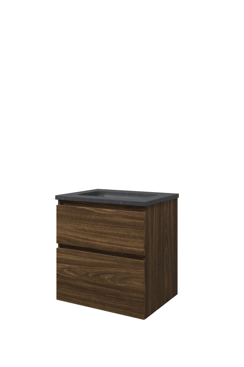 Proline set hardsteen Elegant wast. z. krgt. en onderk. a-sym. RBSC600CA Cabana oak/Blue stone H625xB600xD460