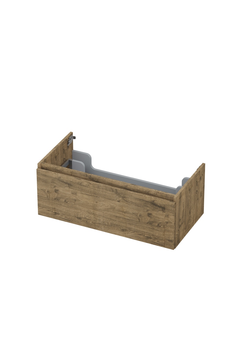 INK onderk. 1 lade greepl. met houten keerlijst 1257533 Naturel eiken H350xB900xD450