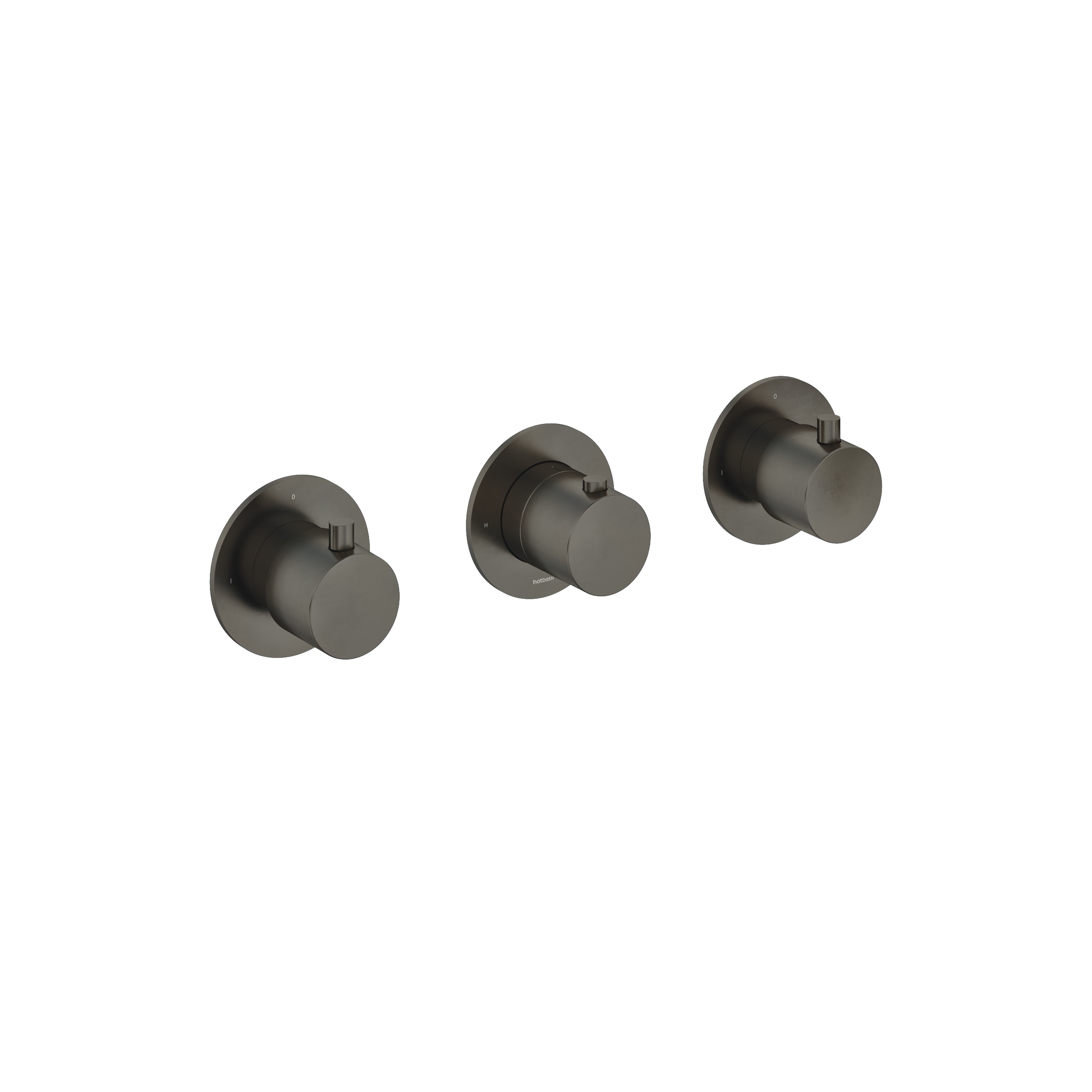 Hotbath Cobber afbouwdeel douche thermostaat m. 2 stopkr. H CB7067EXTAI Verouderd IJzer