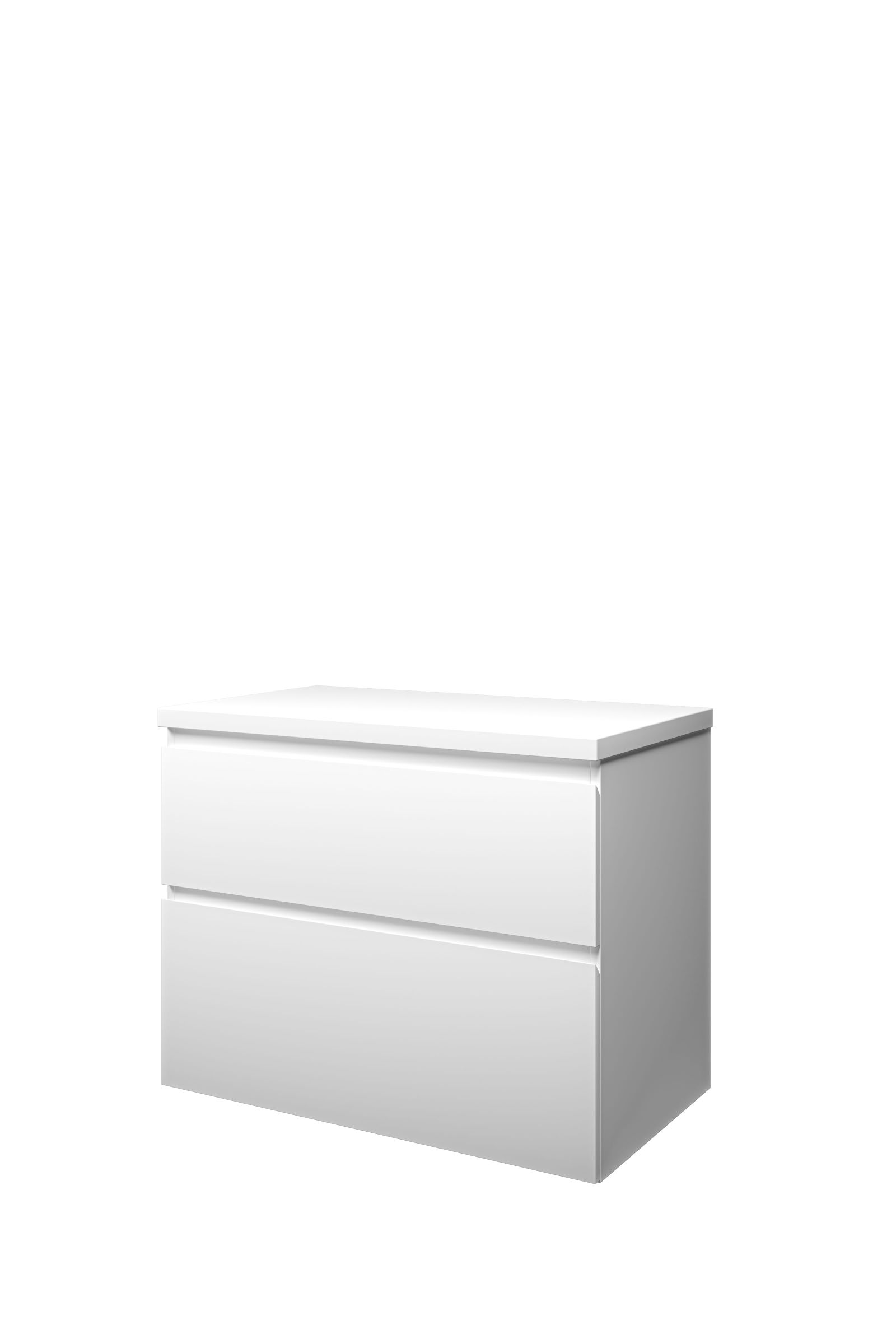 Proline set Top afdekplaat en onderk. a-sym. DMWC80 Mat wit H632xB800xD460