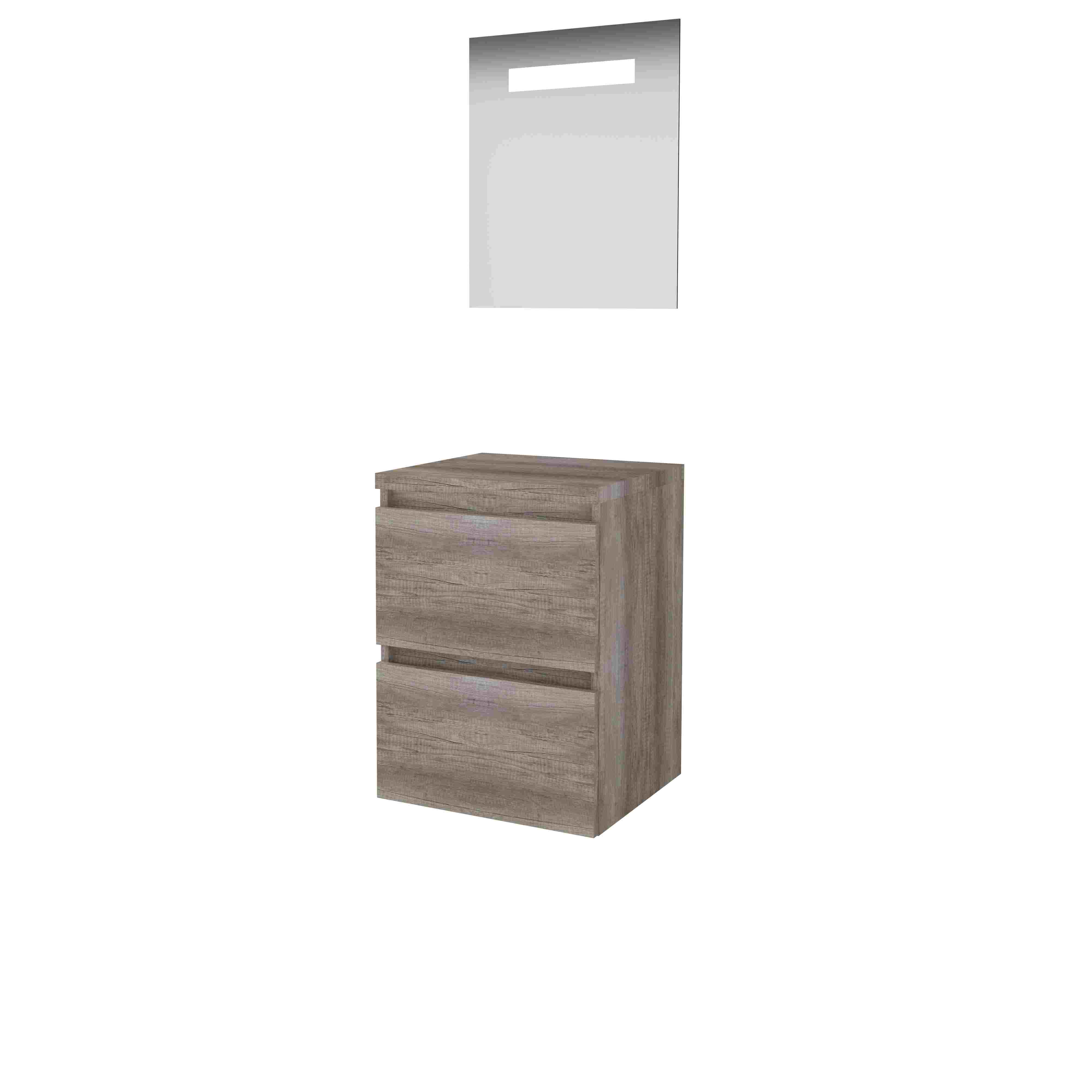 Basic Econom. 46 onderk. GL incl. 2 la + afdekplaat incl. spg. m. geint. Led B500xD460 Scotch Oak / 1813458