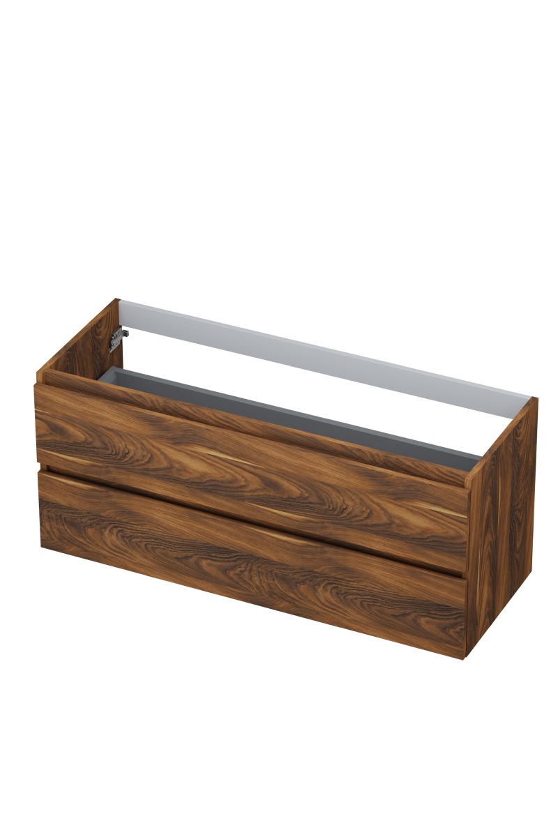 INK onderk. 2 laden greepl. met houten keerlijst 1257157 Noten H520xB1200xD450