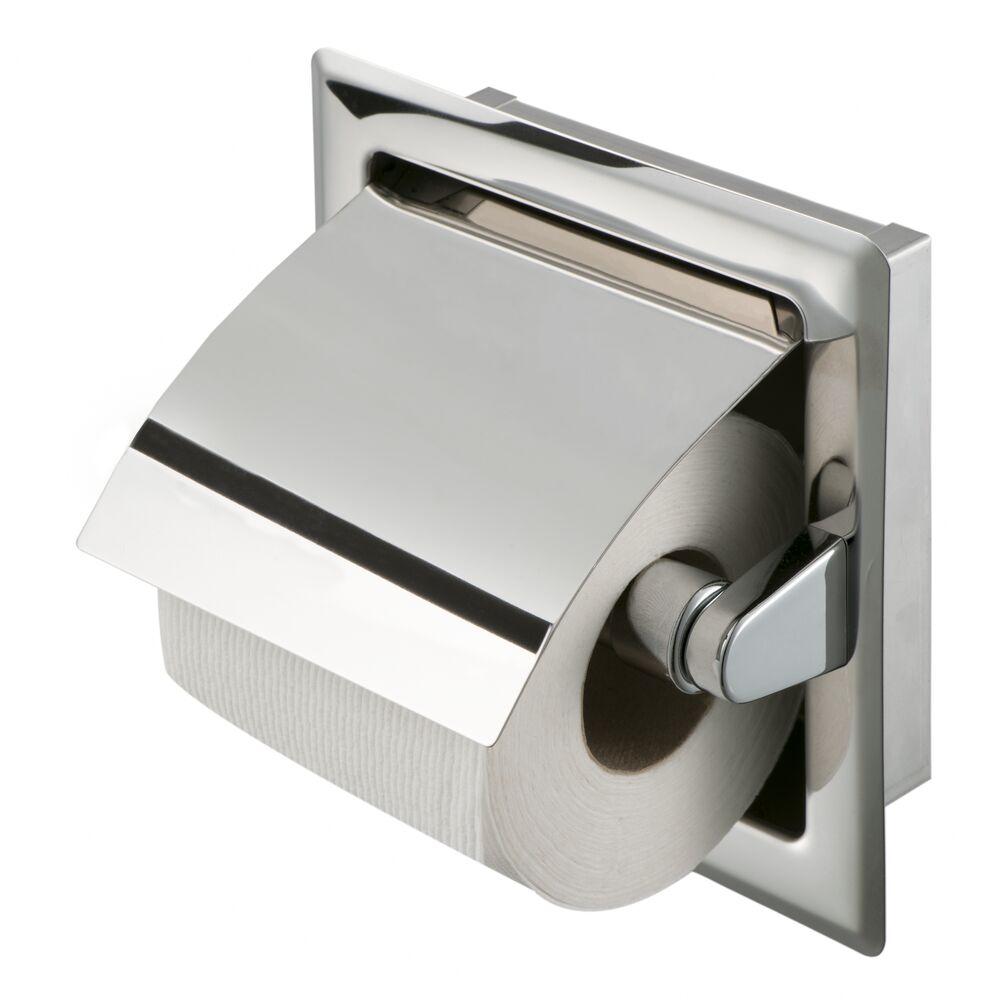 Geesa Standard inbouw toiletrolhouder 91119 m/klep