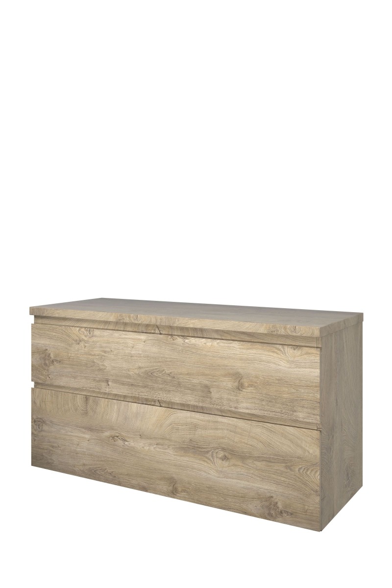 Proline set Top afdekplaat en onderk. a-sym. DROC120 Raw oak H632xB1200xD460