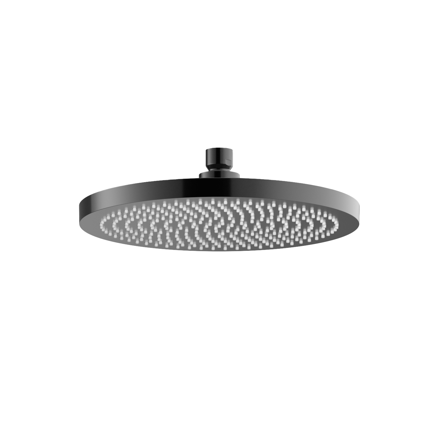 Hotbath Ace hoofdd. velvet rond 23 cm AC104PBP Gepolijst Zwart PVD