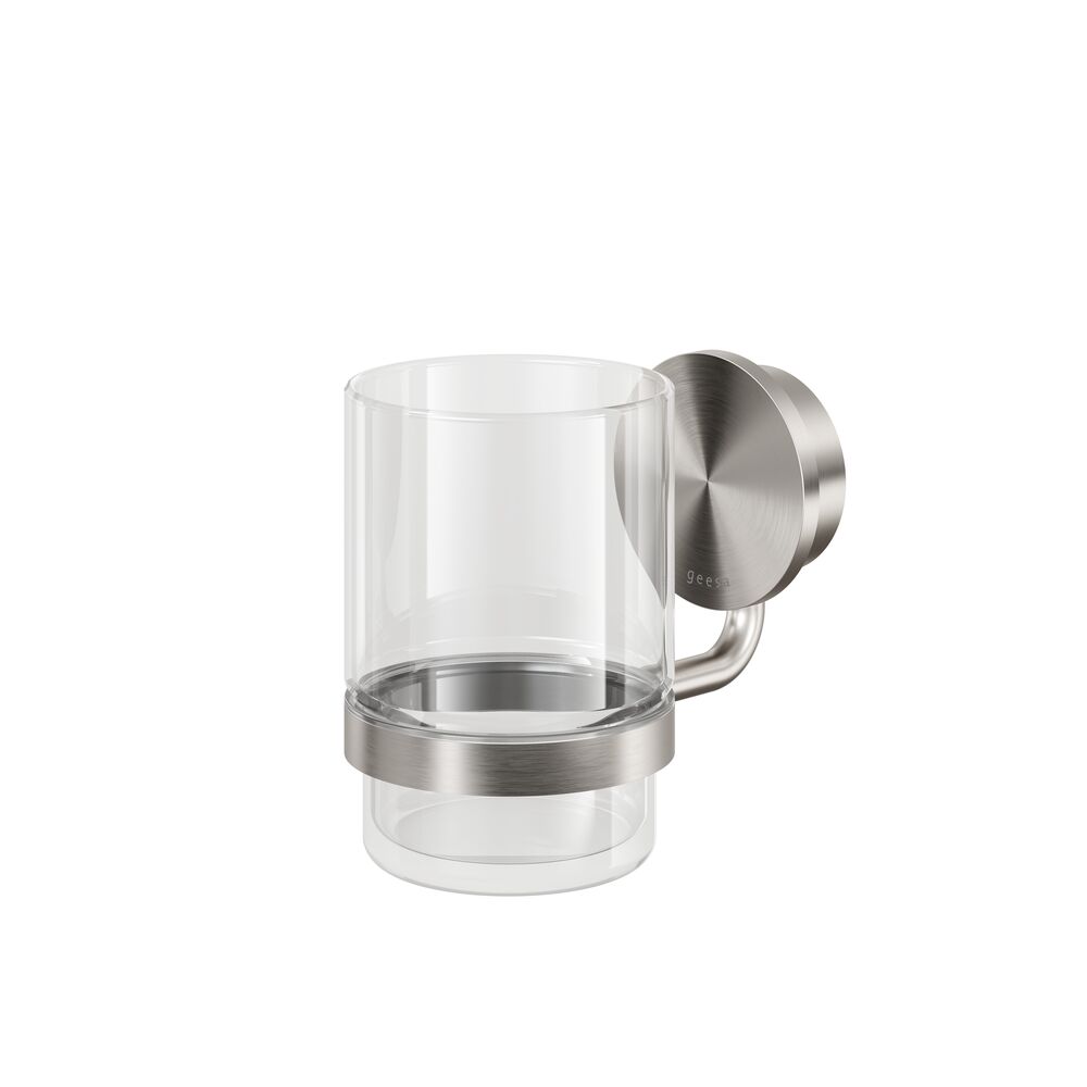 Geesa Opal glashouder met glas 917202-05 geborsteld rvs