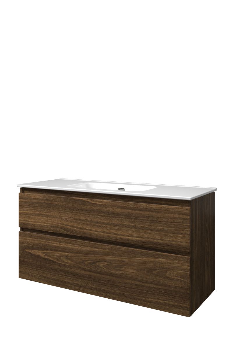 Proline enkel set porselein Elegant wast. enkel z. krgt. en onderk. a-sym. TGWC1200CA Cabana oak/Glans wit H620xB1200xD460