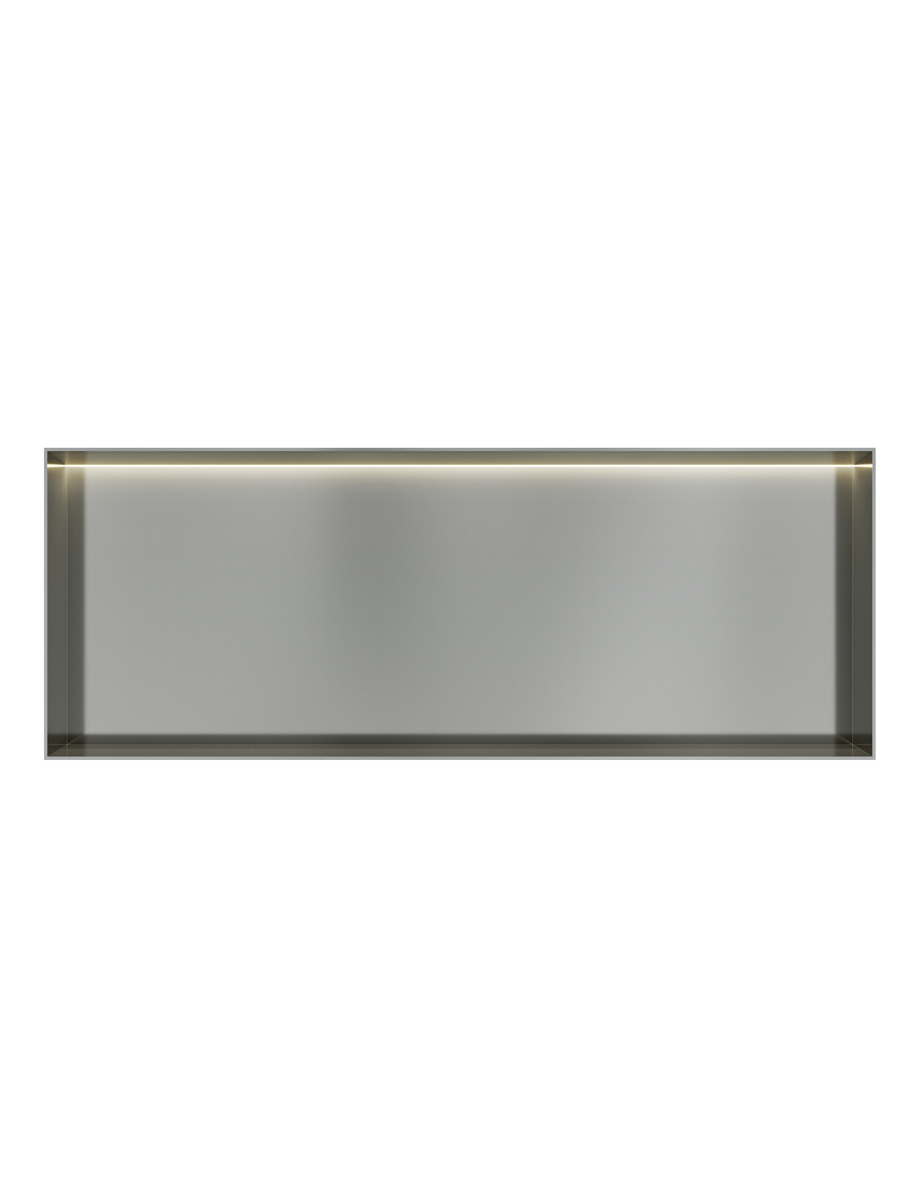 Hotbath More inbouwbox of inbouwnis 30x80x10cm frameless + LED BOX080FLIX RVS 316