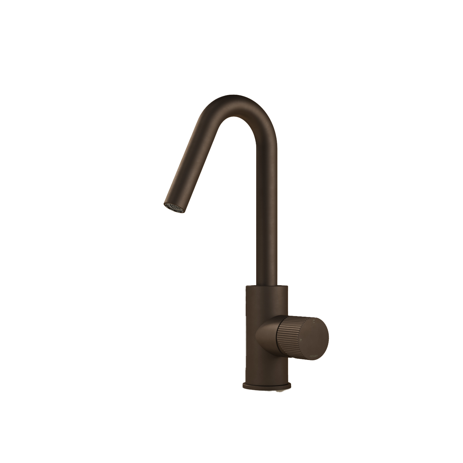 Hotbath GUY wastafelmengkraan met draaibare uitloop GY004RTB Tuscan bronze