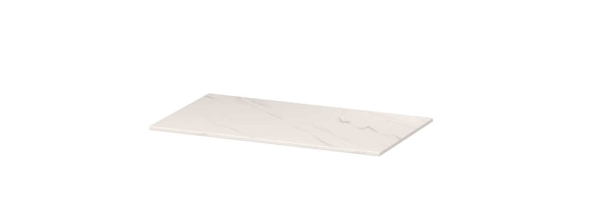 INK Afdekplaat van keramische slab zonder uitsparing H10xB800xD450 Calacatta mat / 210210