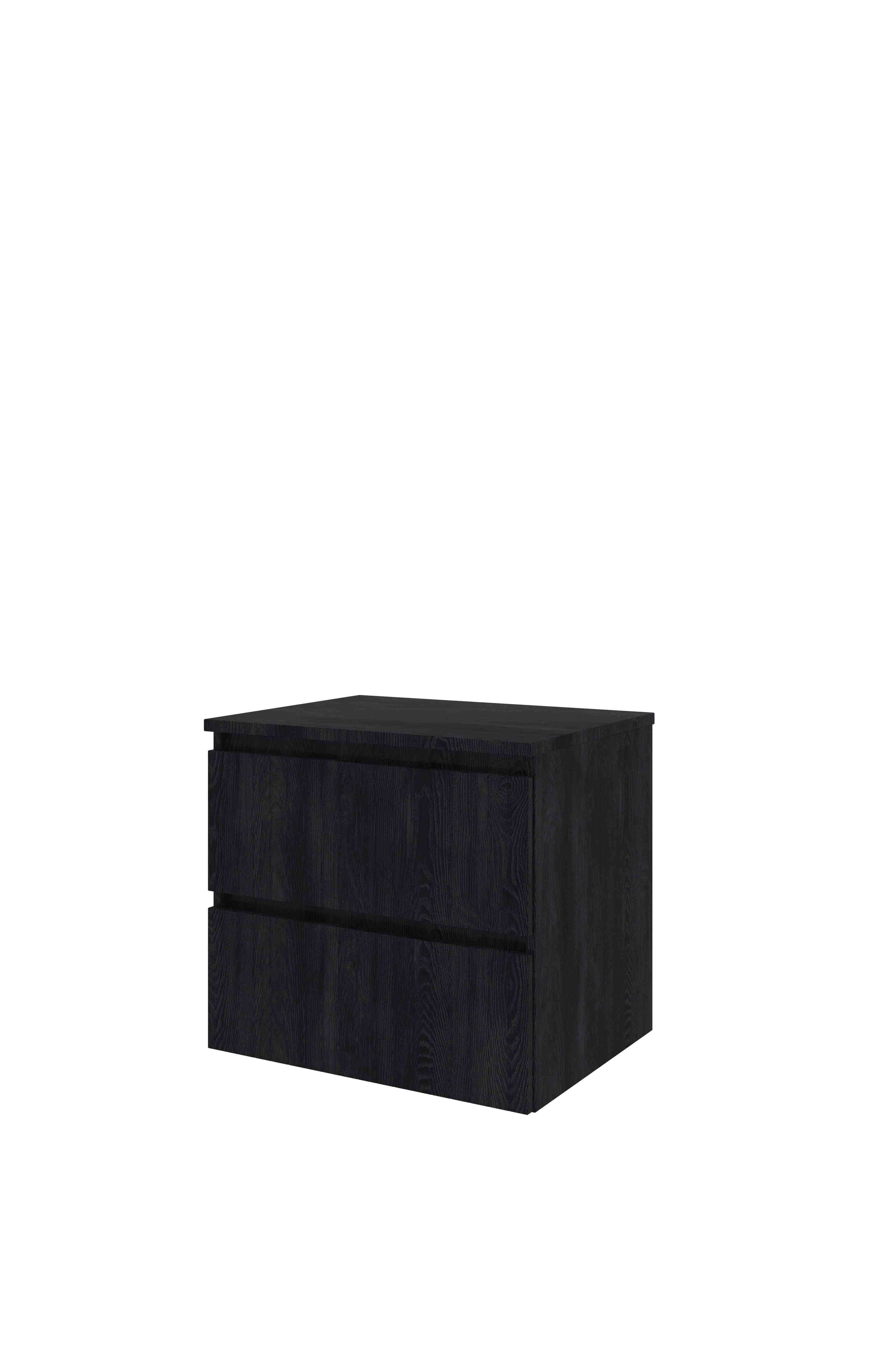 Proline Set Top afdekplaat en onderkast sym. gefr. DCHD60 Charcoal oak 600x460x552