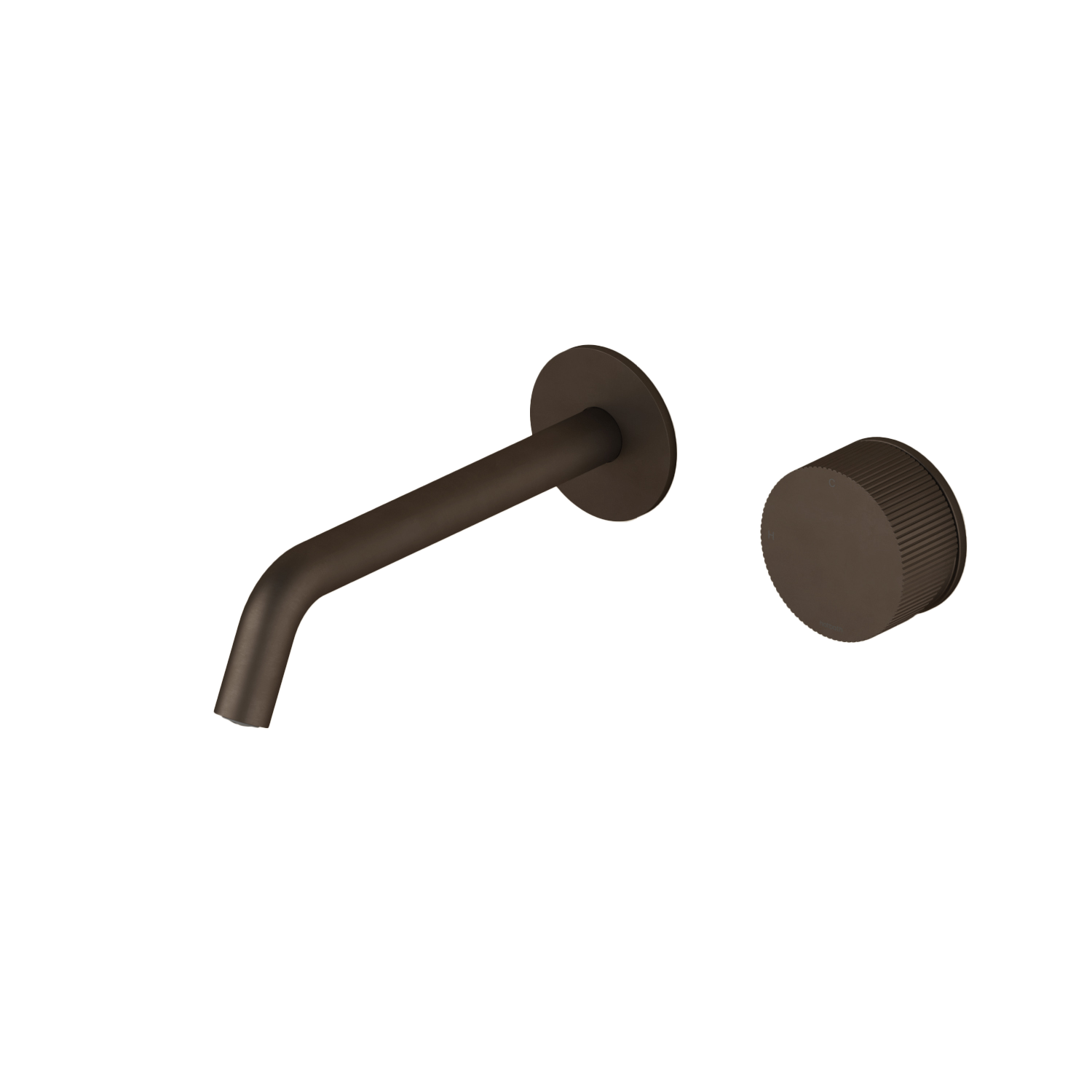Hotbath GUY afbouwdeelv inbouw wastafelkraan 20 cm uitloop GY005REXT20TB Tuscan bronze