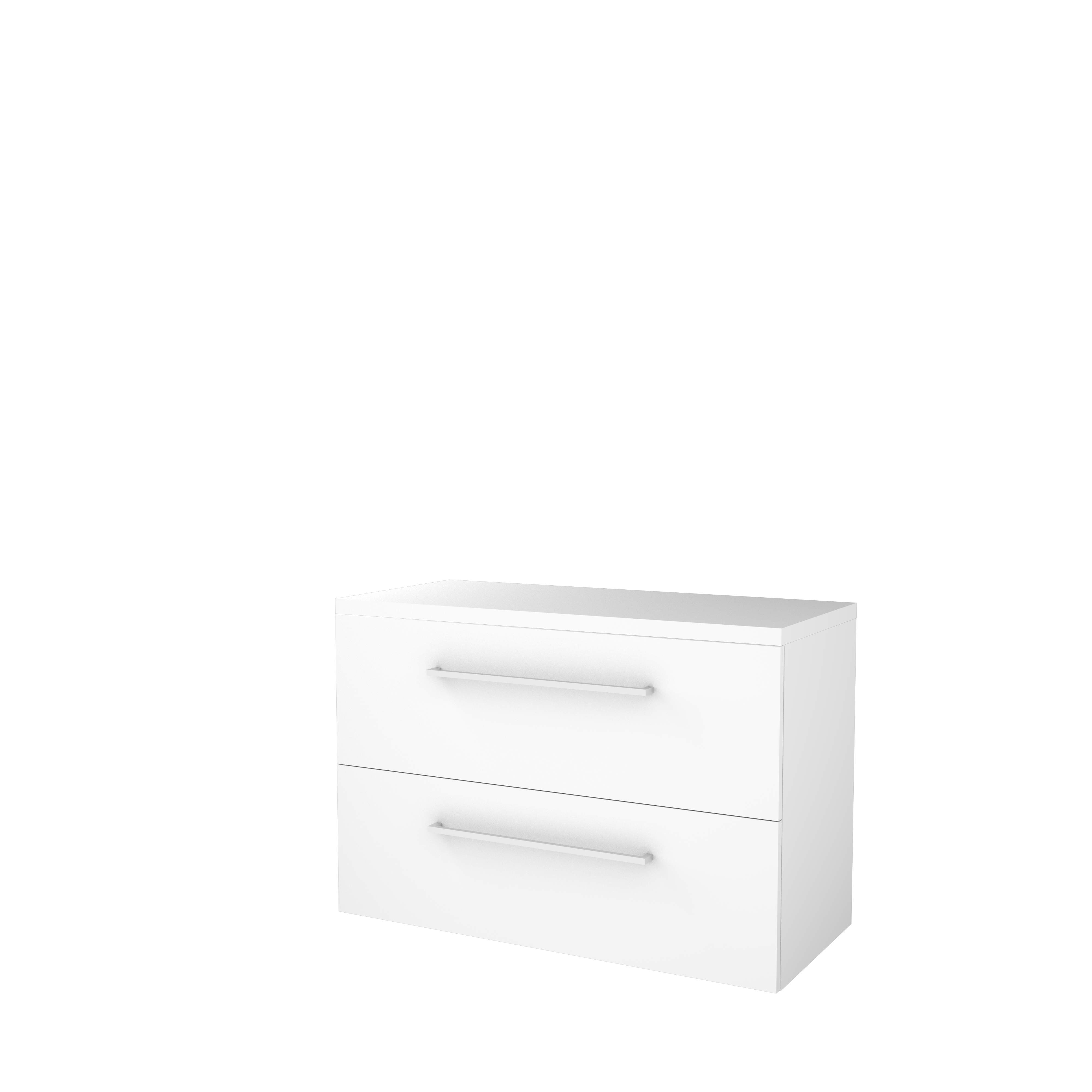 Basic Start 46 onderk. m. gr. incl. 2 la + afdekplaat B1000xD460 Ice White / 1813555