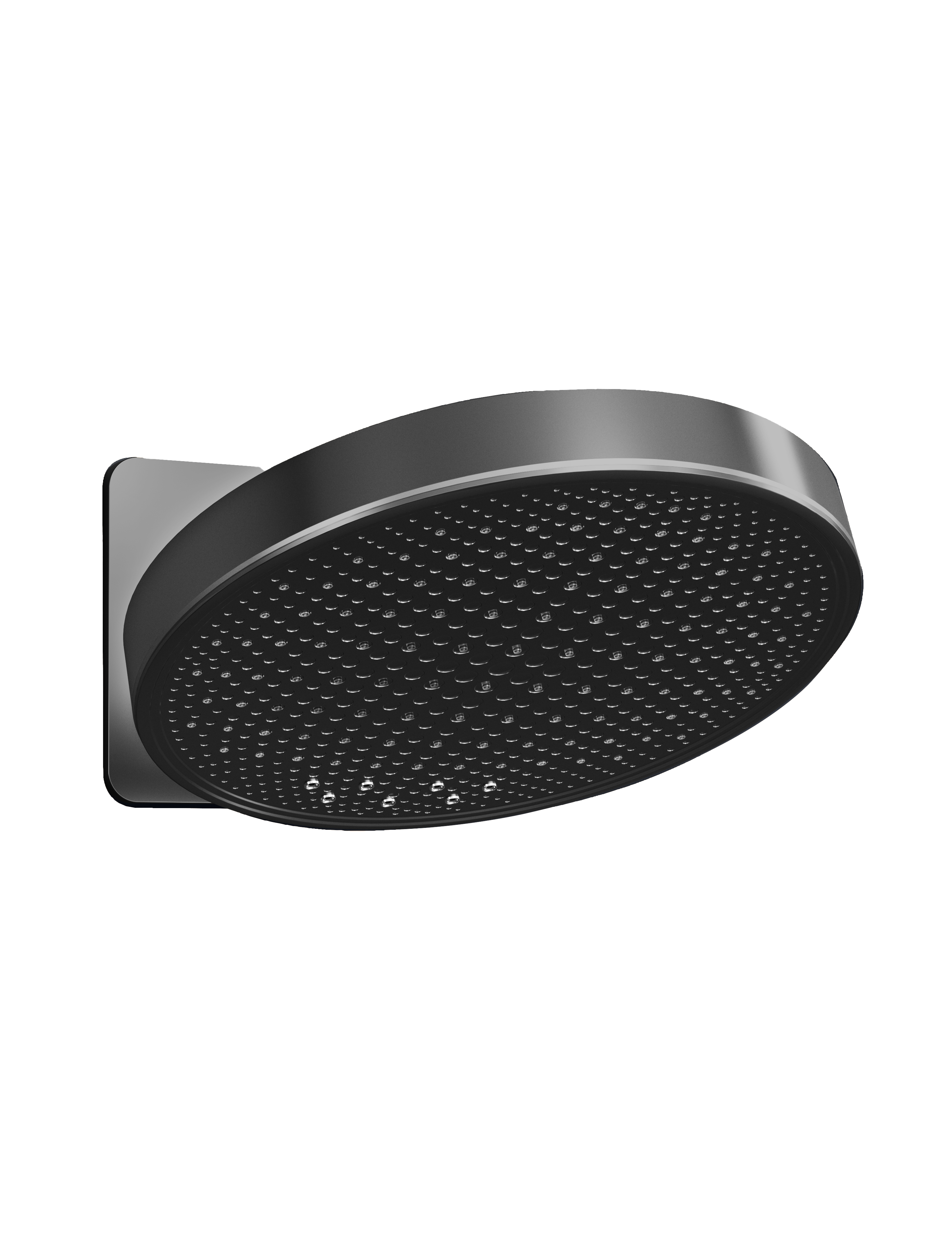 Hotbath More inbouw hoofddouche 30 cm met inbouwbox 2 functies M620PBP Gepolijst zwart PVD
