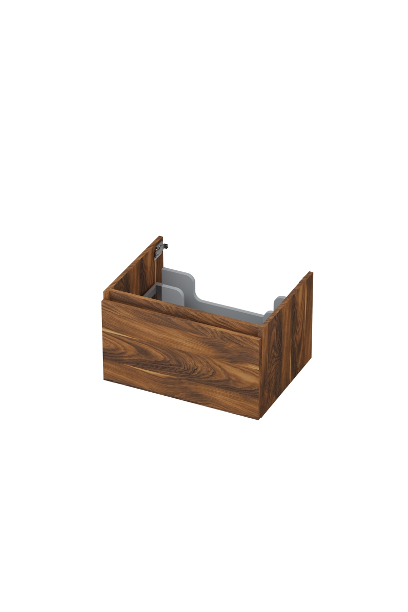 INK onderk. 1 lade greepl. met houten keerlijst 1257507 Noten H350xB600xD450