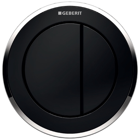 Geberit inbouwdrukker 10 pneumatisch 2 spoeling 116.055.KM.1 chroom / zwart
