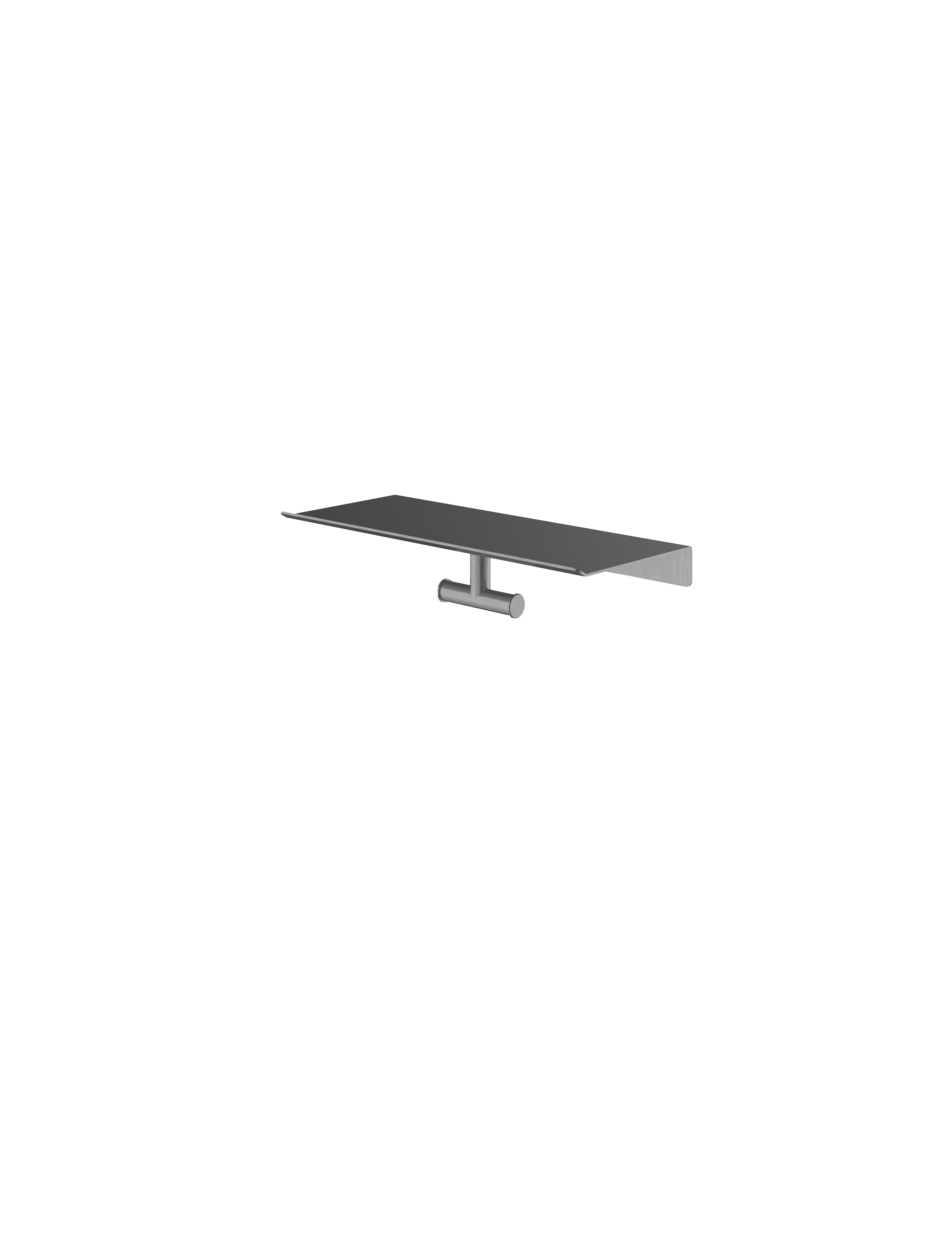 Hotbath More dubbele handdoek haak voor planchet serie SHA03BGP Geborsteld gunmetal PVD