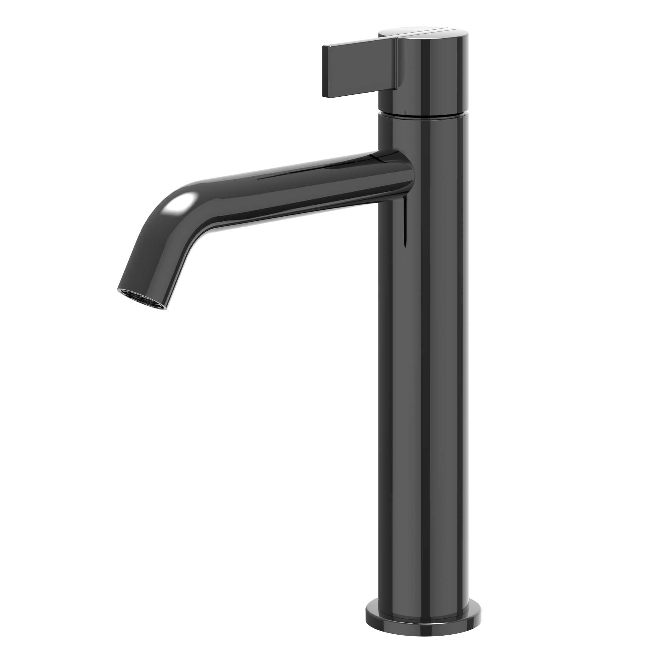 IVY Pact Eenhendel wastafelmengkraan opbouw model M coldstart 6101107 Zwart chroom PVD
