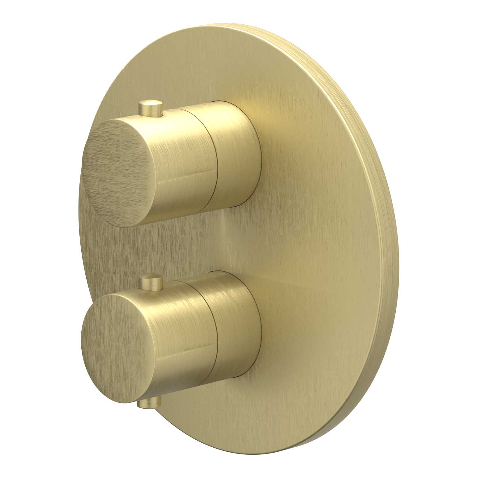 IVY Bond Afbouwdeel inbouwthermostaat met 2-weg stop-omstel 6201154 gebr. mat goud PVD
