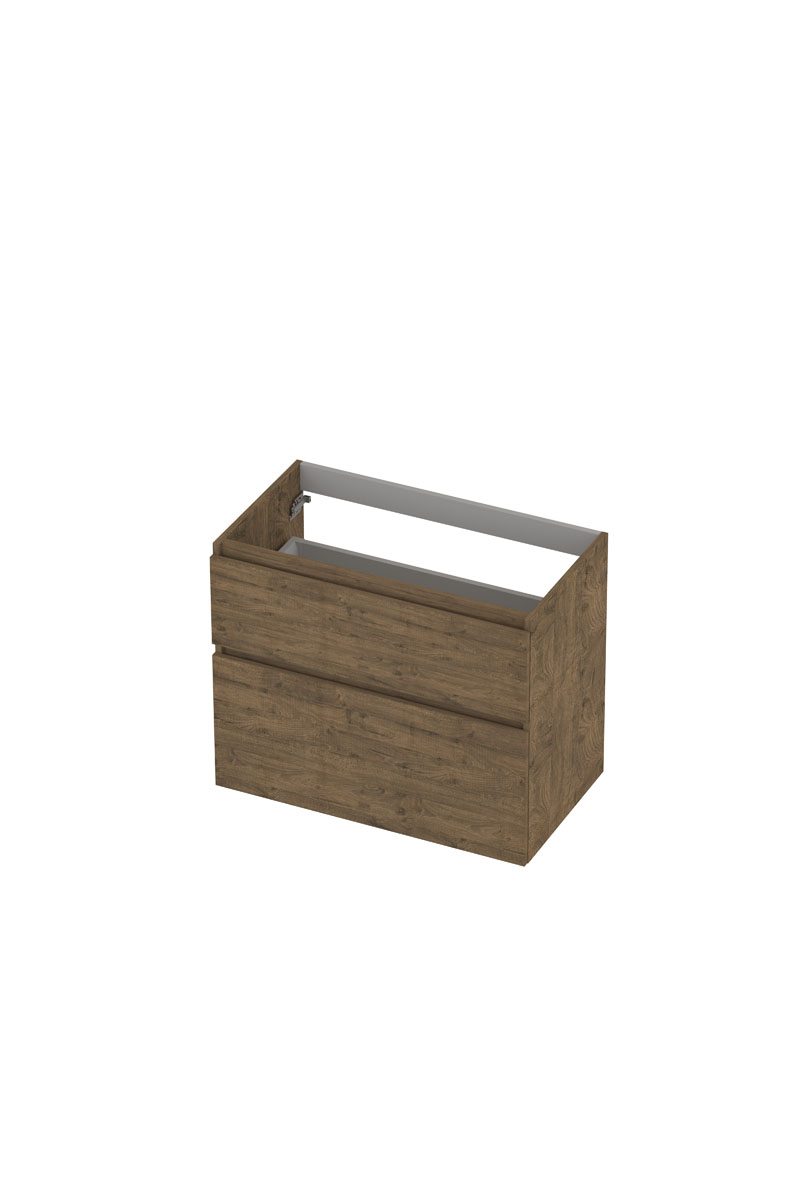 INK onderk. 2 la GL hout decor m. houten keerlijst a-symm. B800xD450xH650 Naturel eiken / 1257923