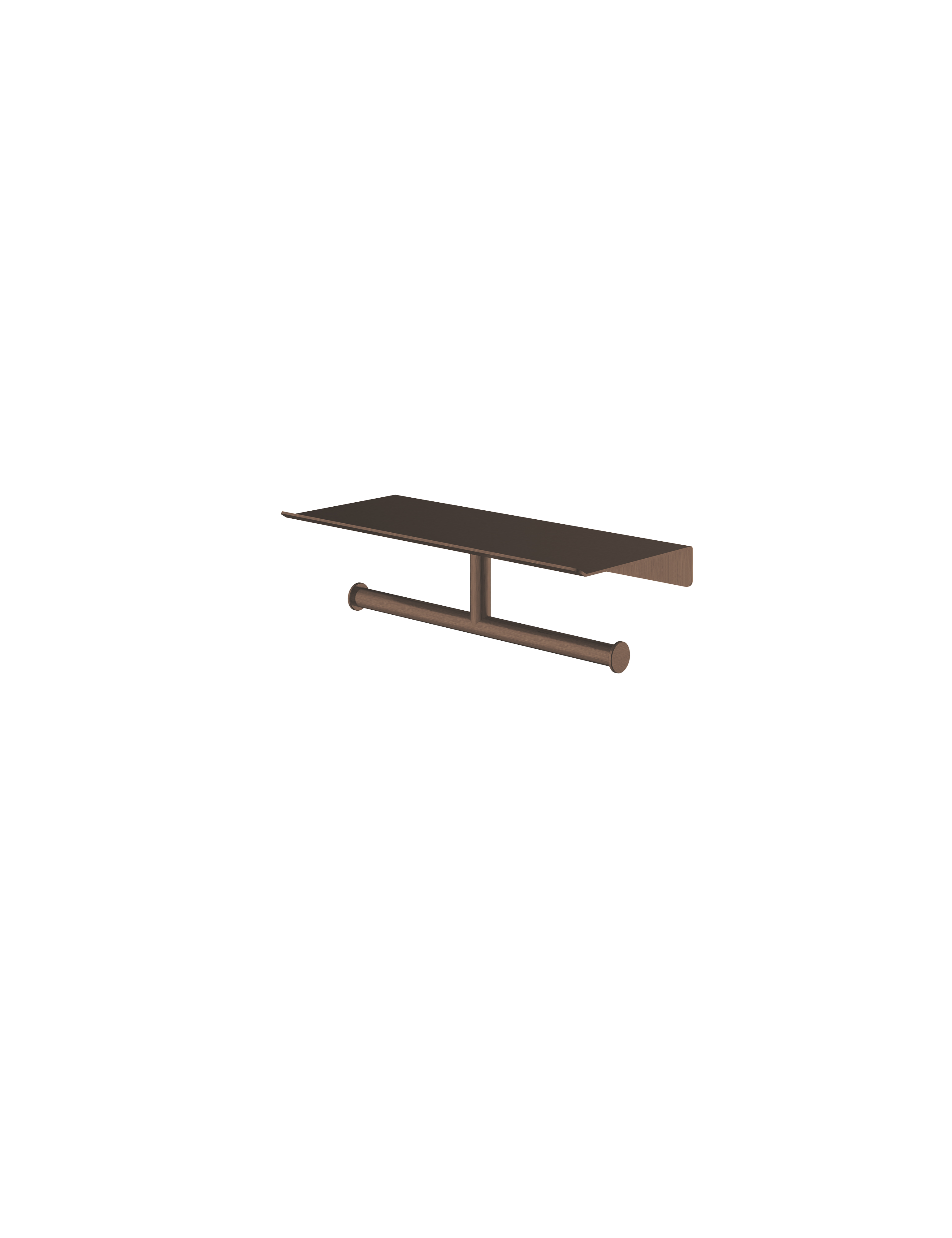 Hotbath More dubbele rolhouder voor planchet serie SHA05TB Tuscan bronze