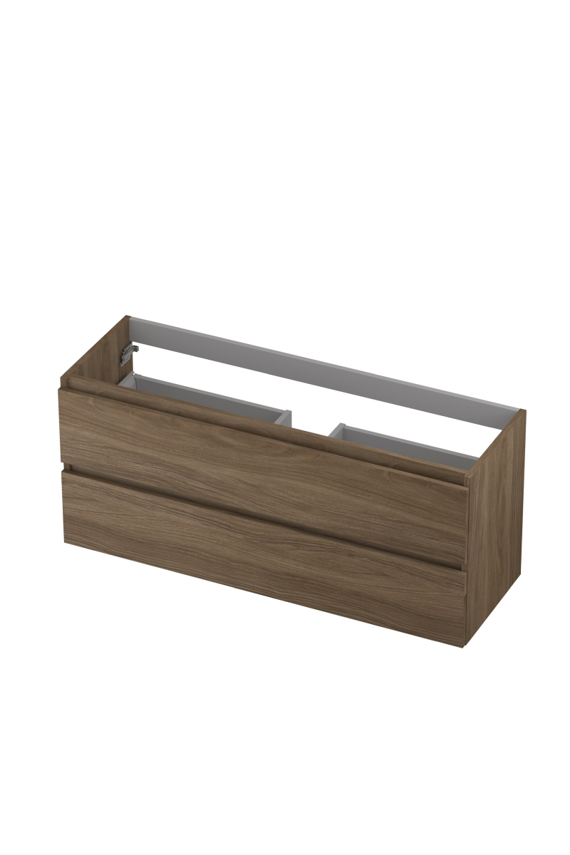 INK onderkast 2 laden gr.loos m. houten keerlijst 1257034 Zuiver eiken H520xB1200xD400