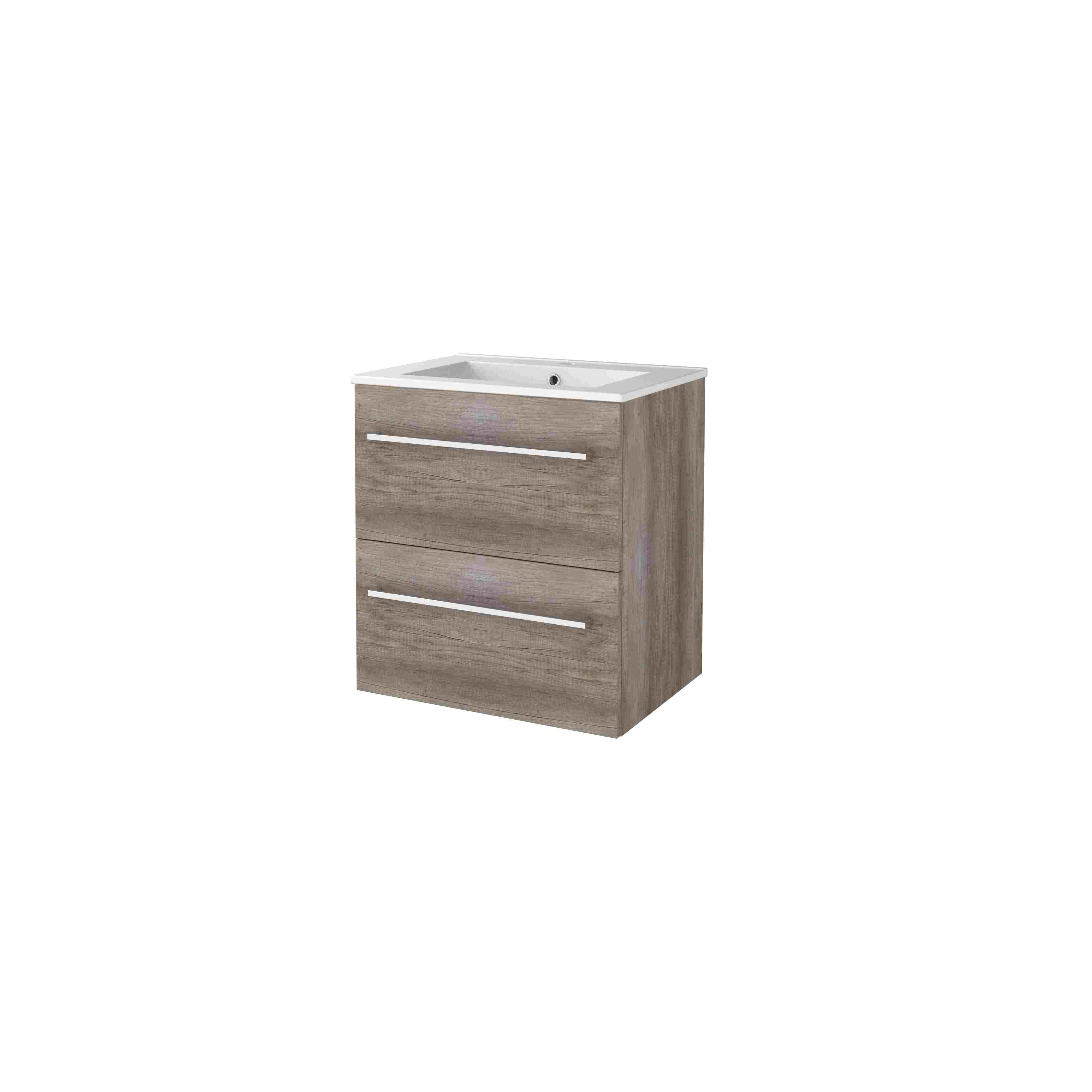 Basic Start 46 set 60x46cm met gr. 2 la keram. wast. 1 krgt. S46GR60PSO Scotch Oak