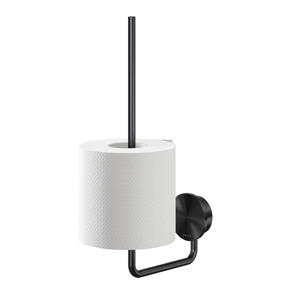 Geesa Opal reserverolhouder 917212-09 geborsteld zwart metaal