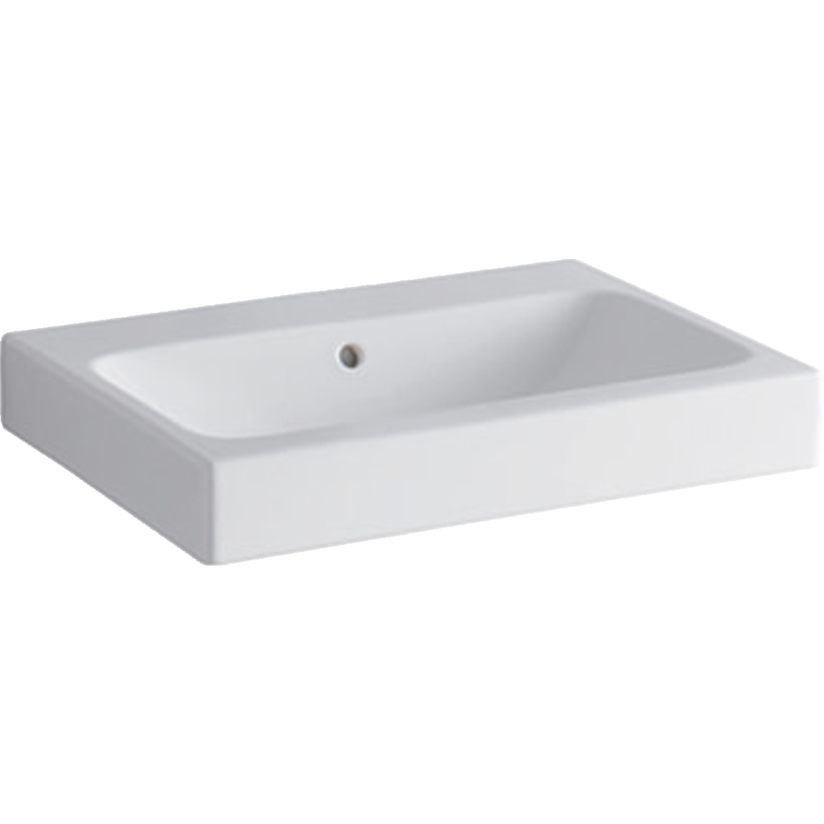 Geberit iCon wastafel 60x48.5cm z.krgt. m.overl. 124063000 Wit