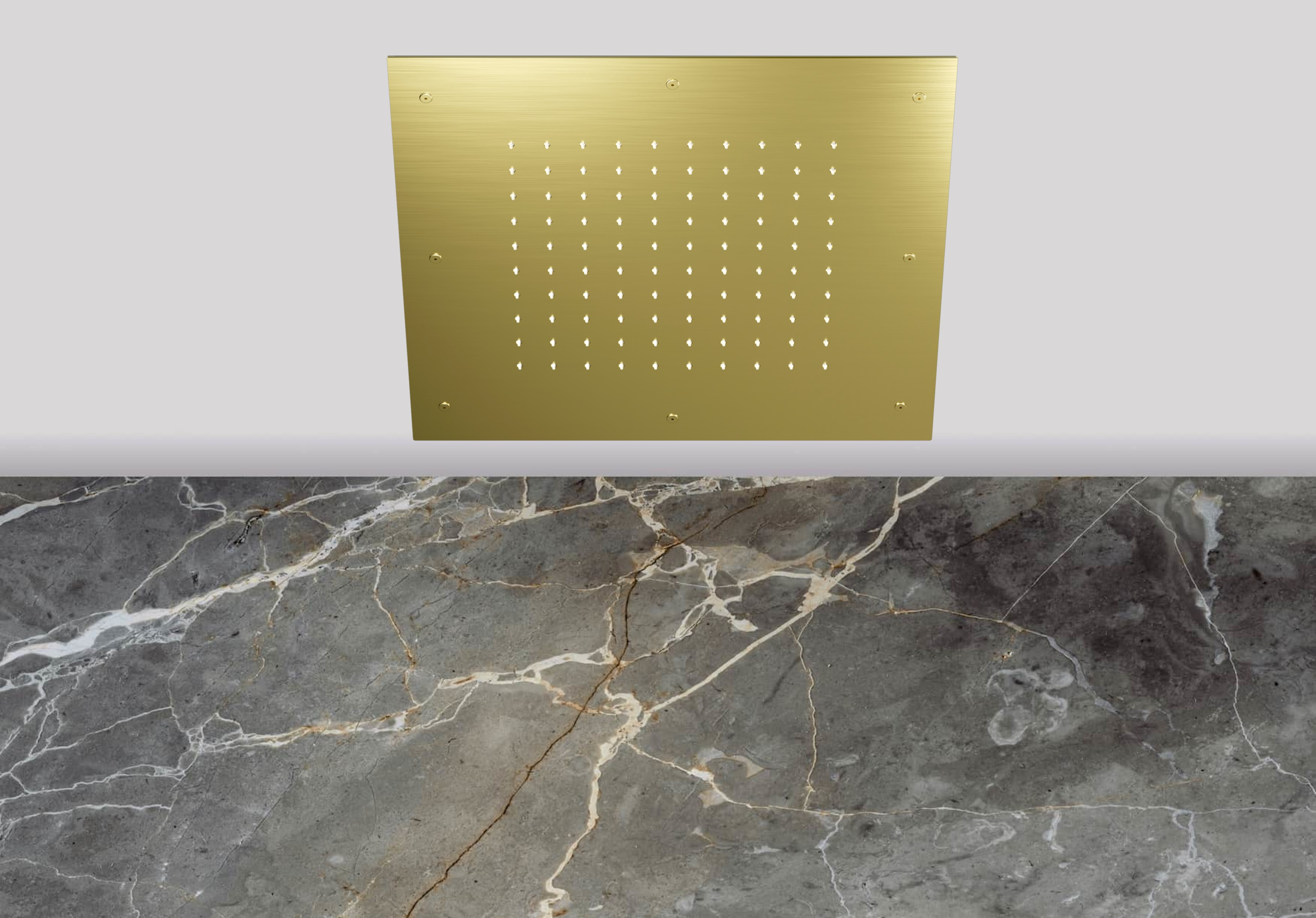 Lagoo Nesso Hoofddouche Showerlicious 430 x 430 N8231BB Brushed Brass PVD
