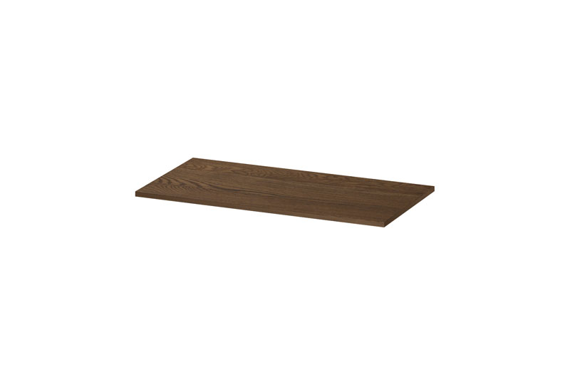 INK Massief eiken Afdekplaat tbv onderkast 1243032 massief eiken chocolate H450xB900xD16