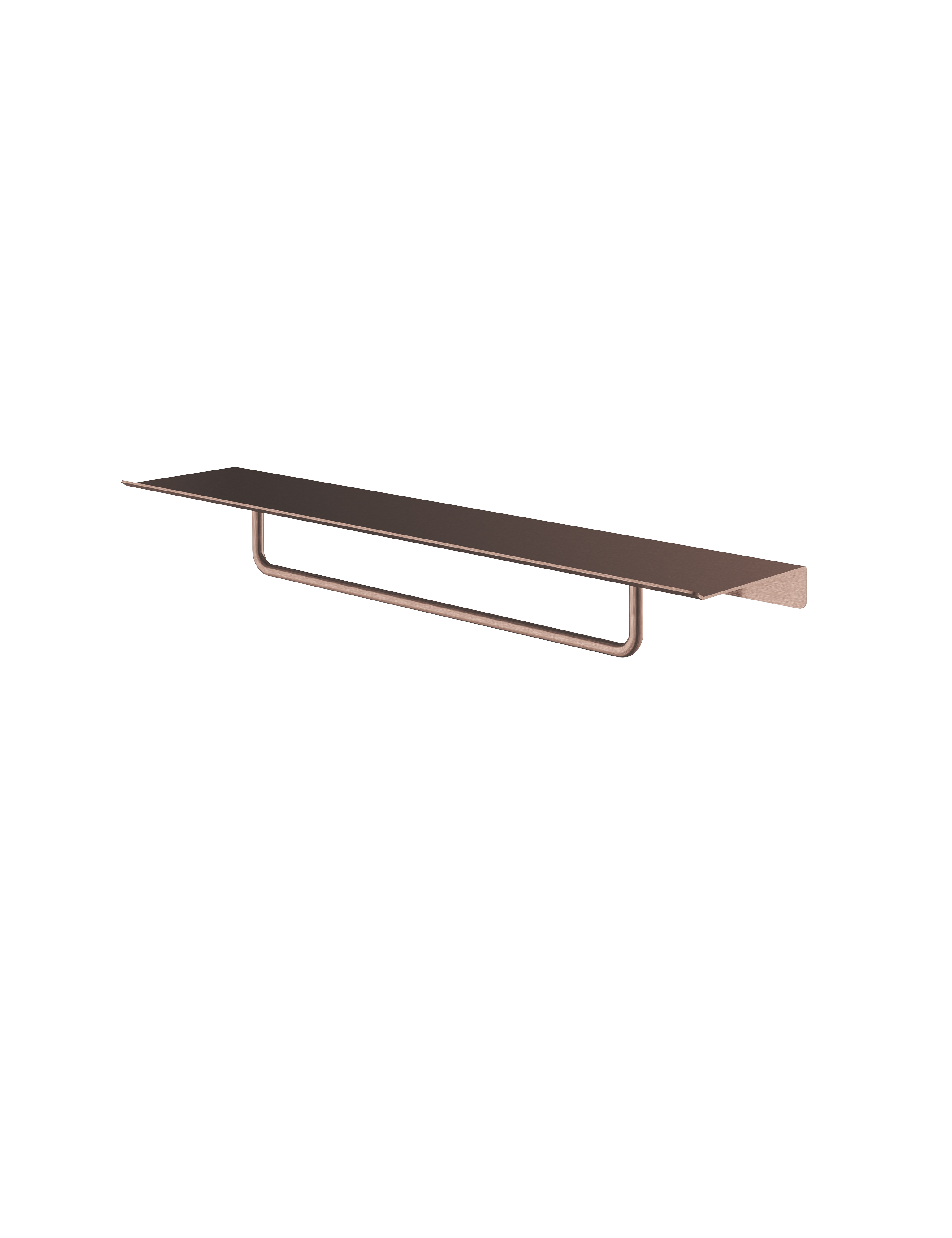Hotbath More handdoek rek 40 cm voor planchet serie SHA04BCP Geborsteld koper PVD