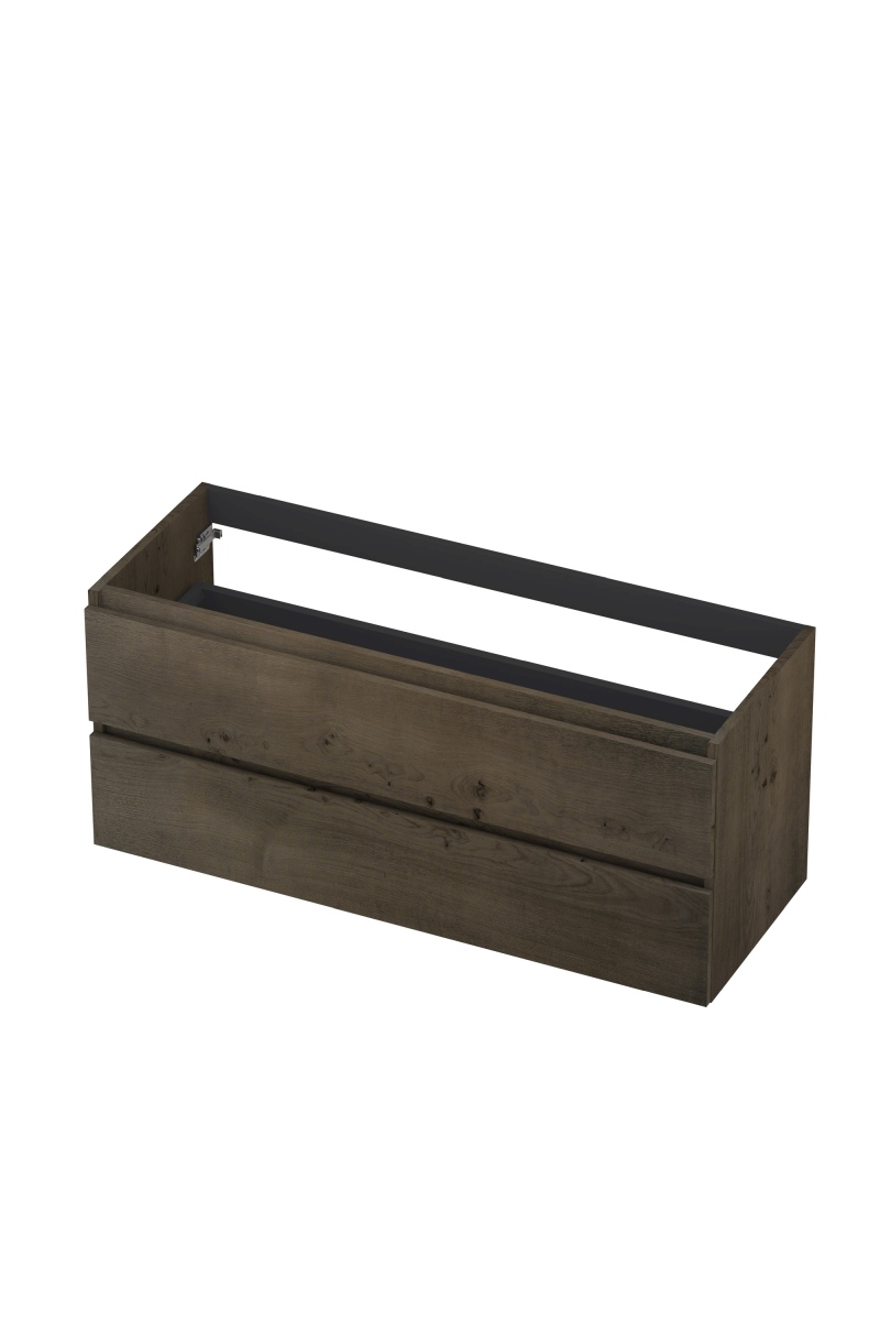 INK Fineer onderkast 2L gr.loos houten keerlijst fineer 1221454 Charcoal H520xB1200xD450