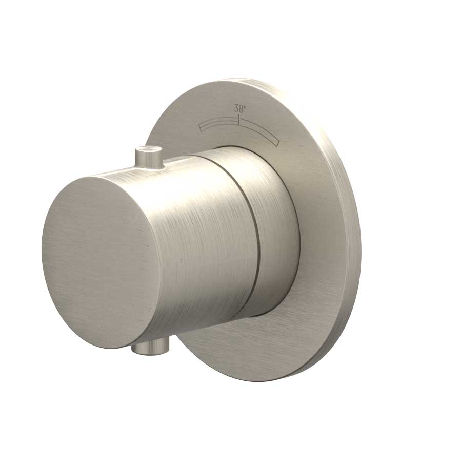 IVY Bond Afbouwdeel inbouwthermostaat symmetry met rond rozet 6202413 gebr. nickel PVD
