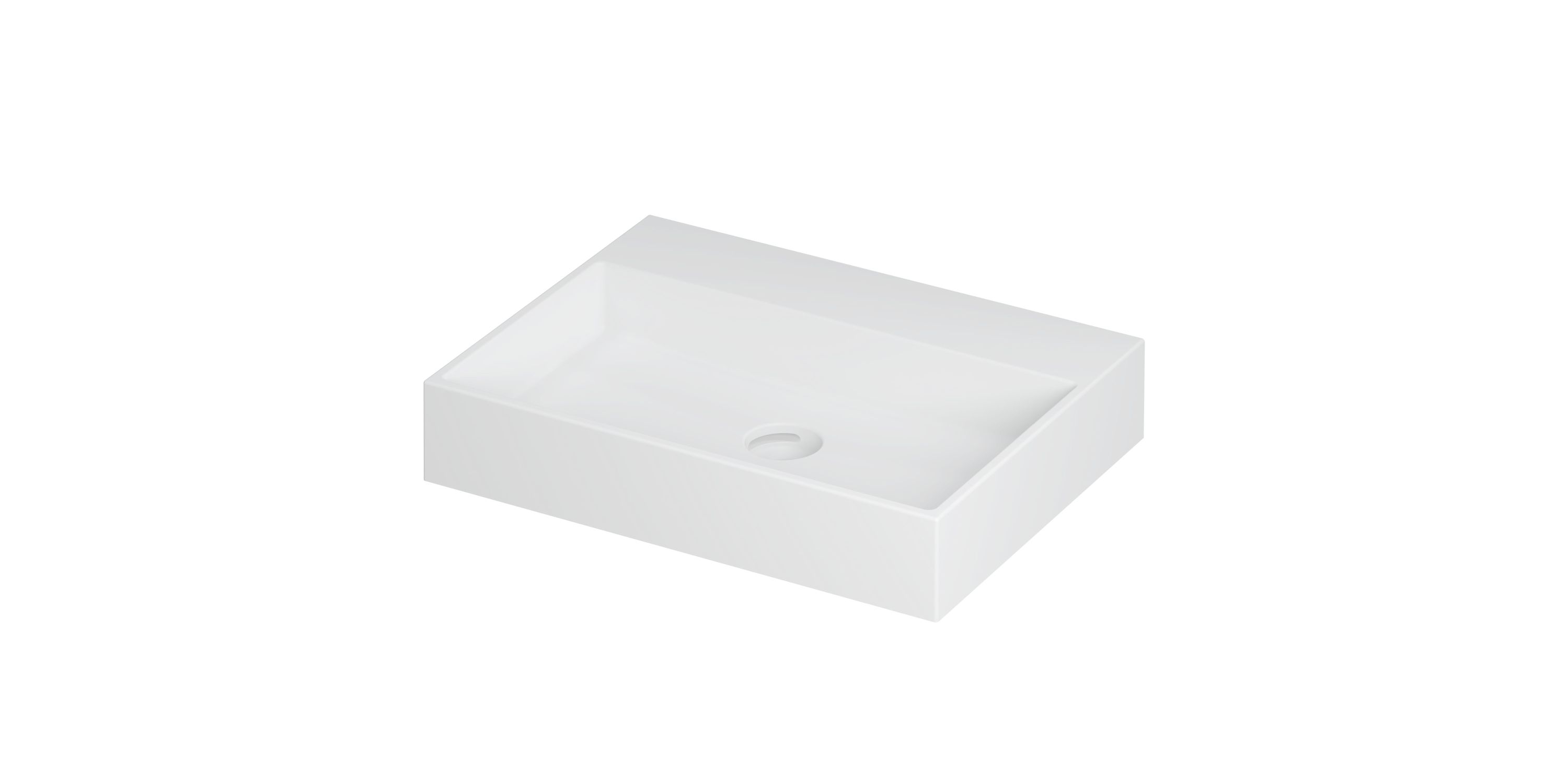 INK United wast. porselein z. krgt. incl. click plug en verb. overl. 0206002 Mat wit