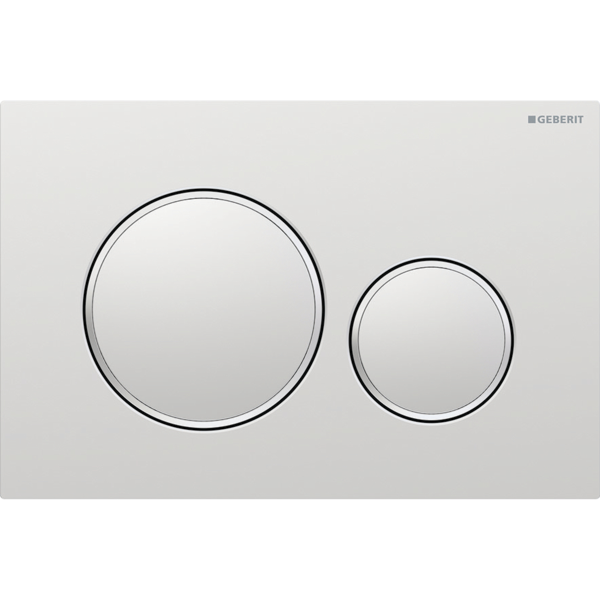 Geberit Sigma20 bedieningsplaat 2- toets round matchroom - chroom - matchroom 115.882.JQ.1