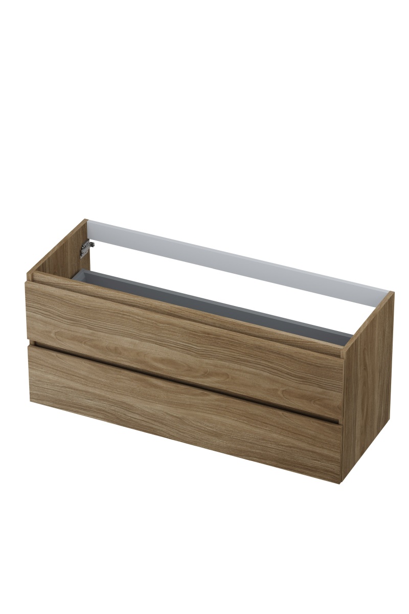 INK onderkast 2 laden gr.loos m. houten keerlijst 1257154 Zuiver eiken H520xB1200xD450