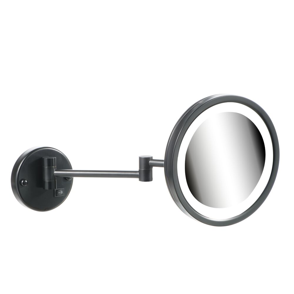 Geesa Mirror Scheerspiege LED dubbele arm 911093-06 zwart