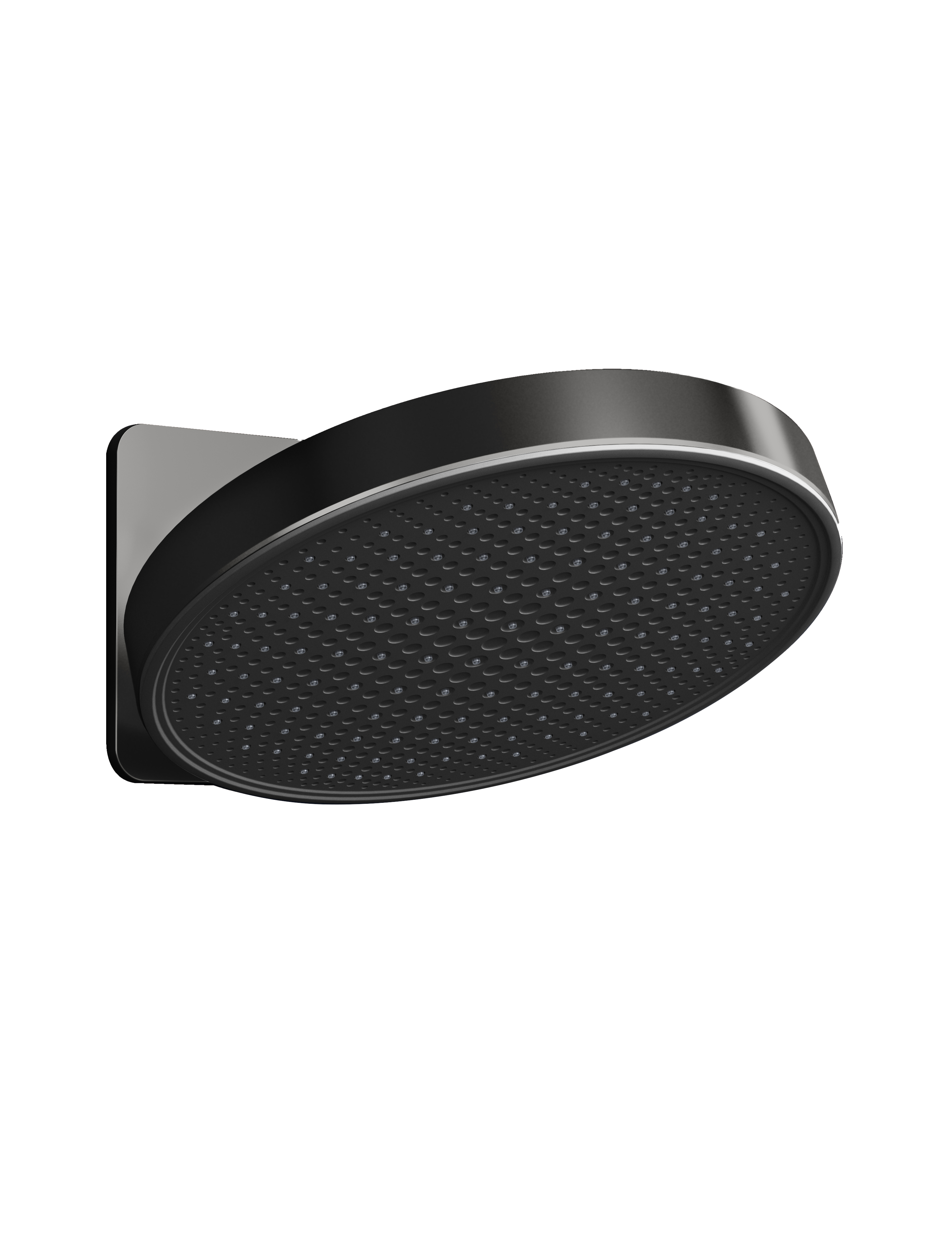 Hotbath Mate 1-F opbouw hoofddouche 300mm met 30 graden kantelbare wandarm M420BGP Geborsteld gunmetal PVD