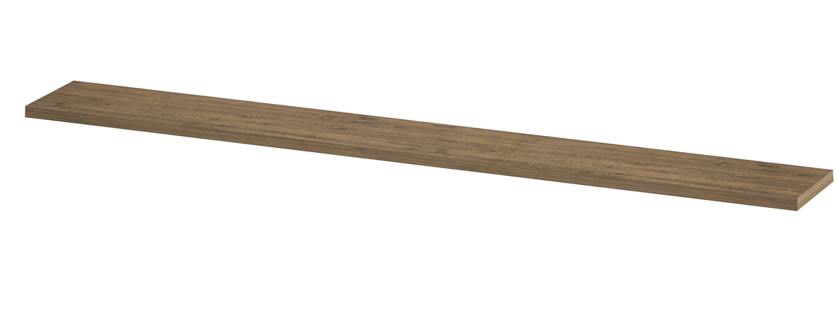 INK wandplank in dekor dikte 35mm voorzijde afgekant tbv nis 1258830 Naturel eiken H35xB2750xD350