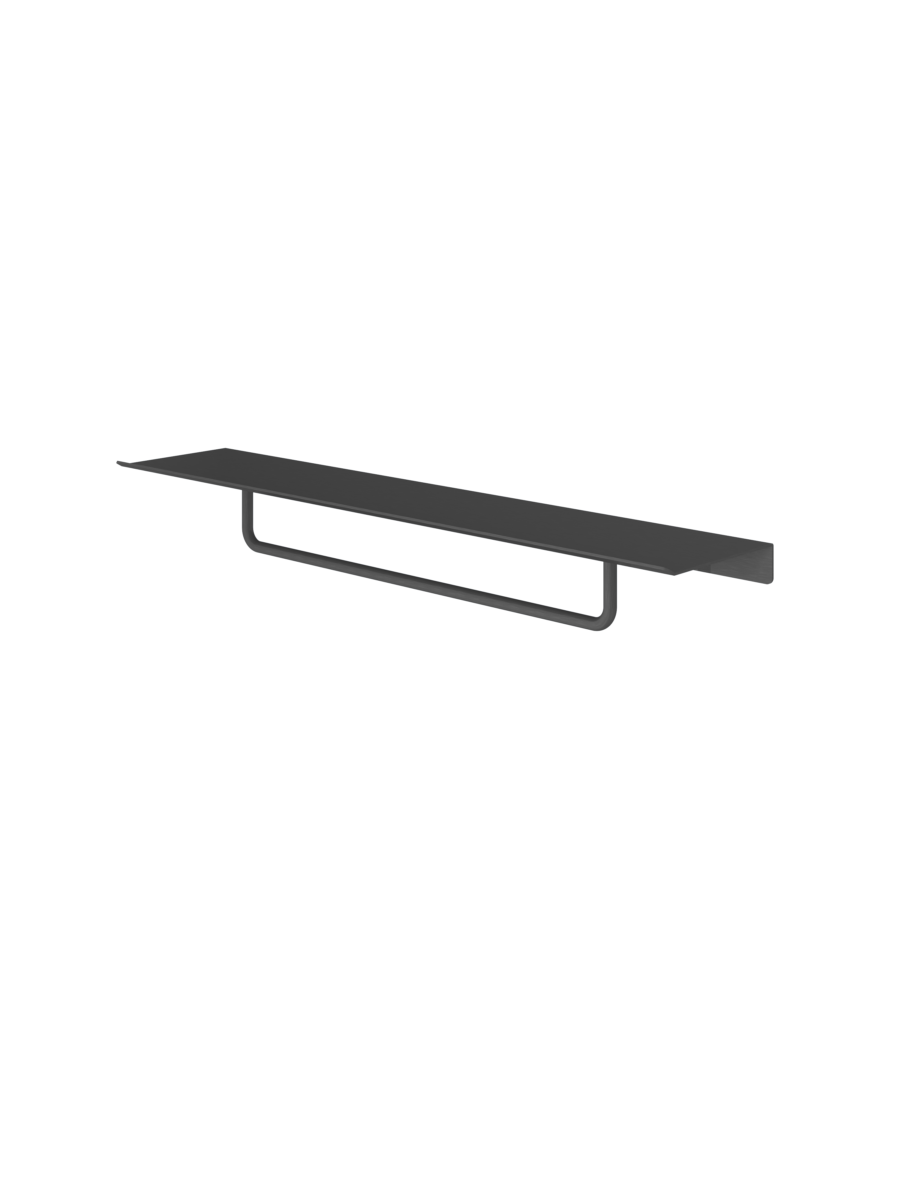 Hotbath More handdoek rek 40 cm voor planchet serie SHA04MBP Geborsteld zwart PVD