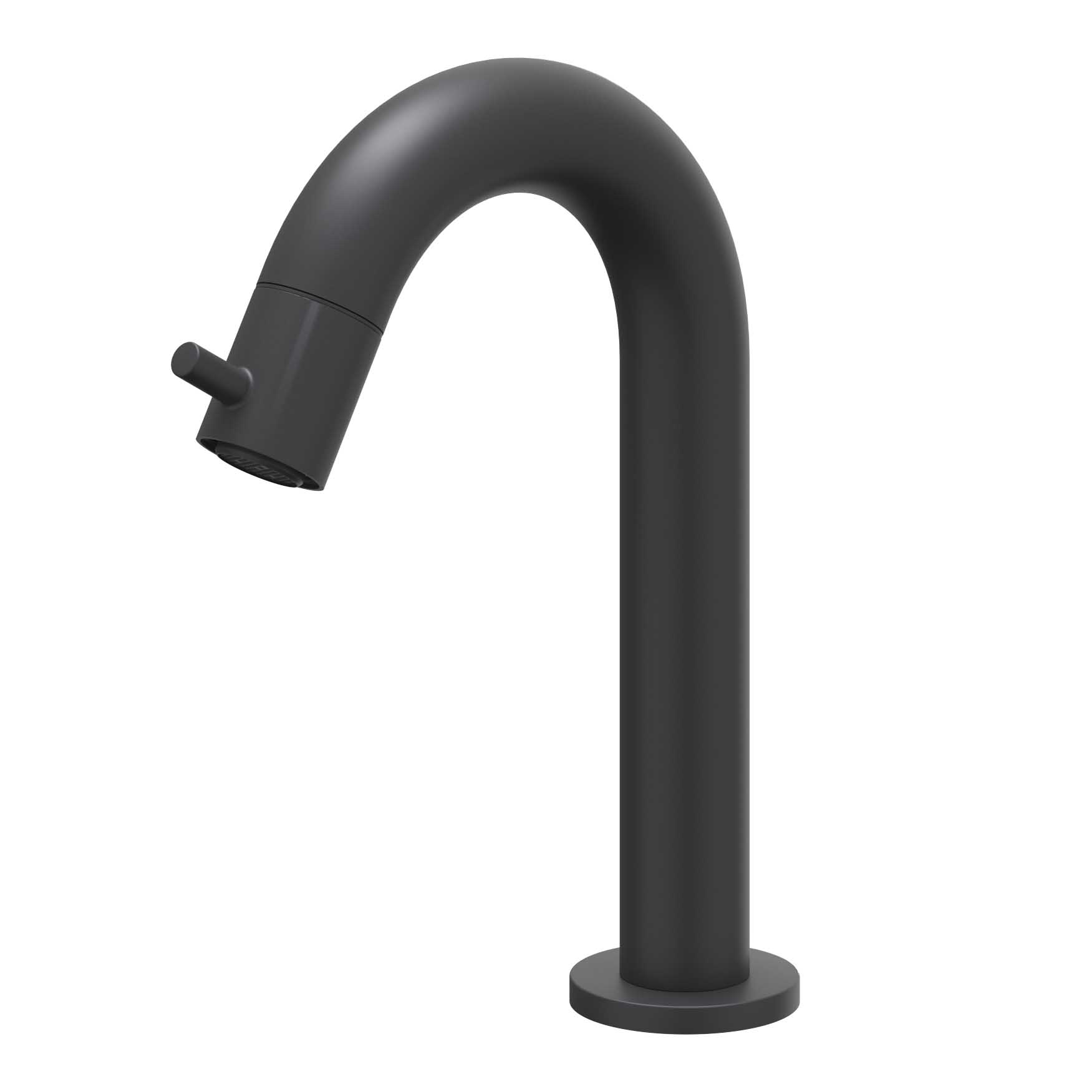 IVY Bond Fonteinkraan gebogen staand model S 6401052 Mat zwart PED