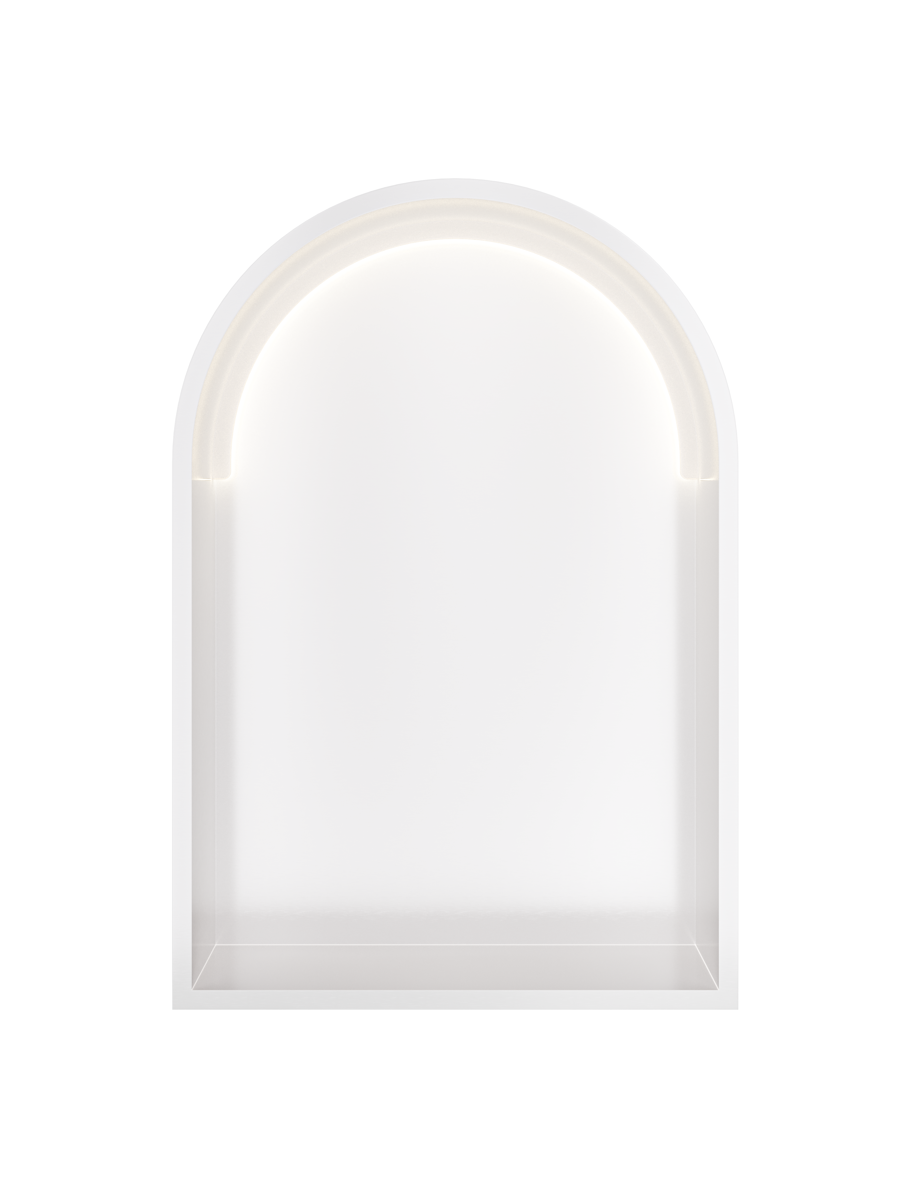 Hotbath More inbouwbox of inbouwnis toogmodel 30x45x10cm with LED IP44 BOW30LWH Mat wit