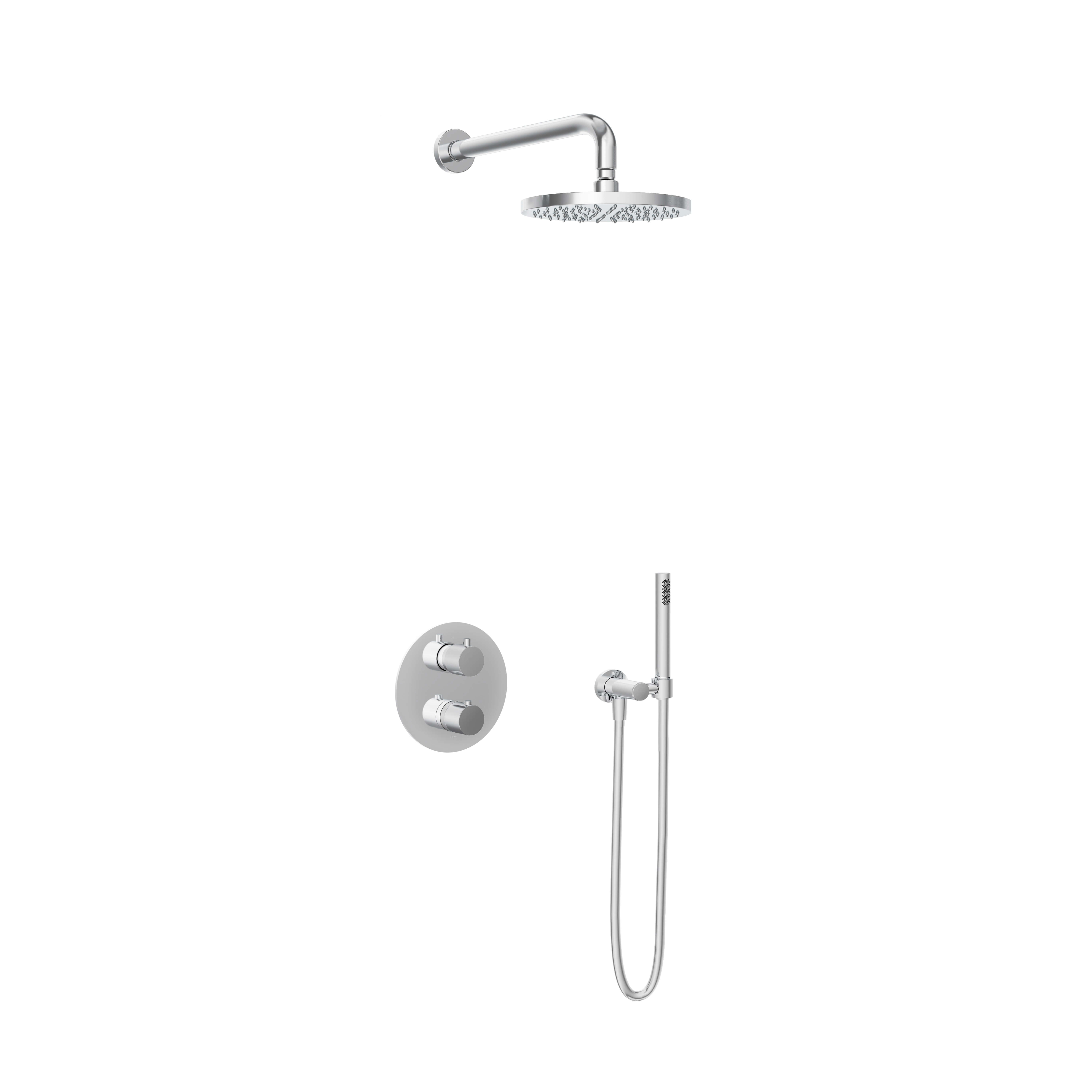 Hotbath IBS20A thermostatisch 2-weg-omstel 30cm plafondbuis 30cm hoofddouche IBS20ACR35 Chroom
