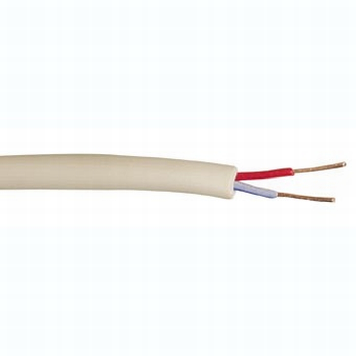 Thermostaatkabel 2 x 0.8 mm wit op rol 100m 0662604
