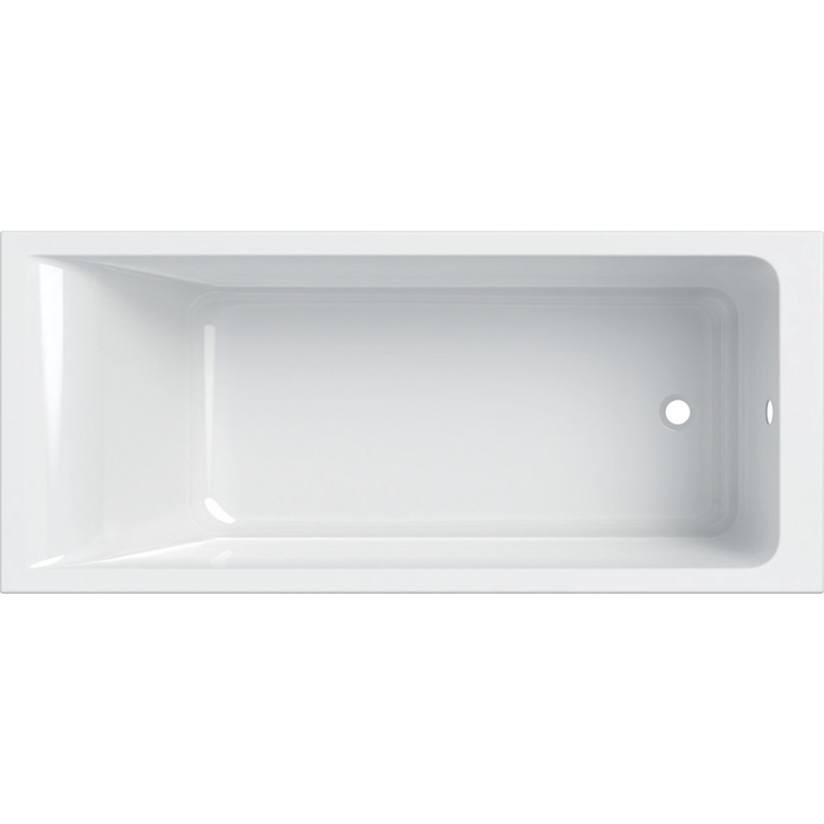 Geberit Renova Plan rechthoekig bad 170x75cm 554.305.01.1 Wit
